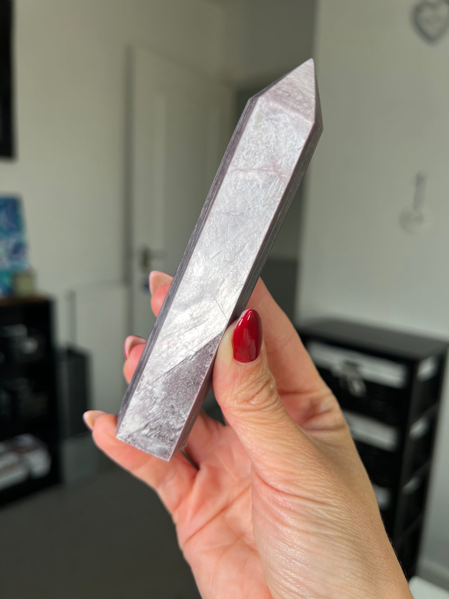 Gem Lepidolite Tower