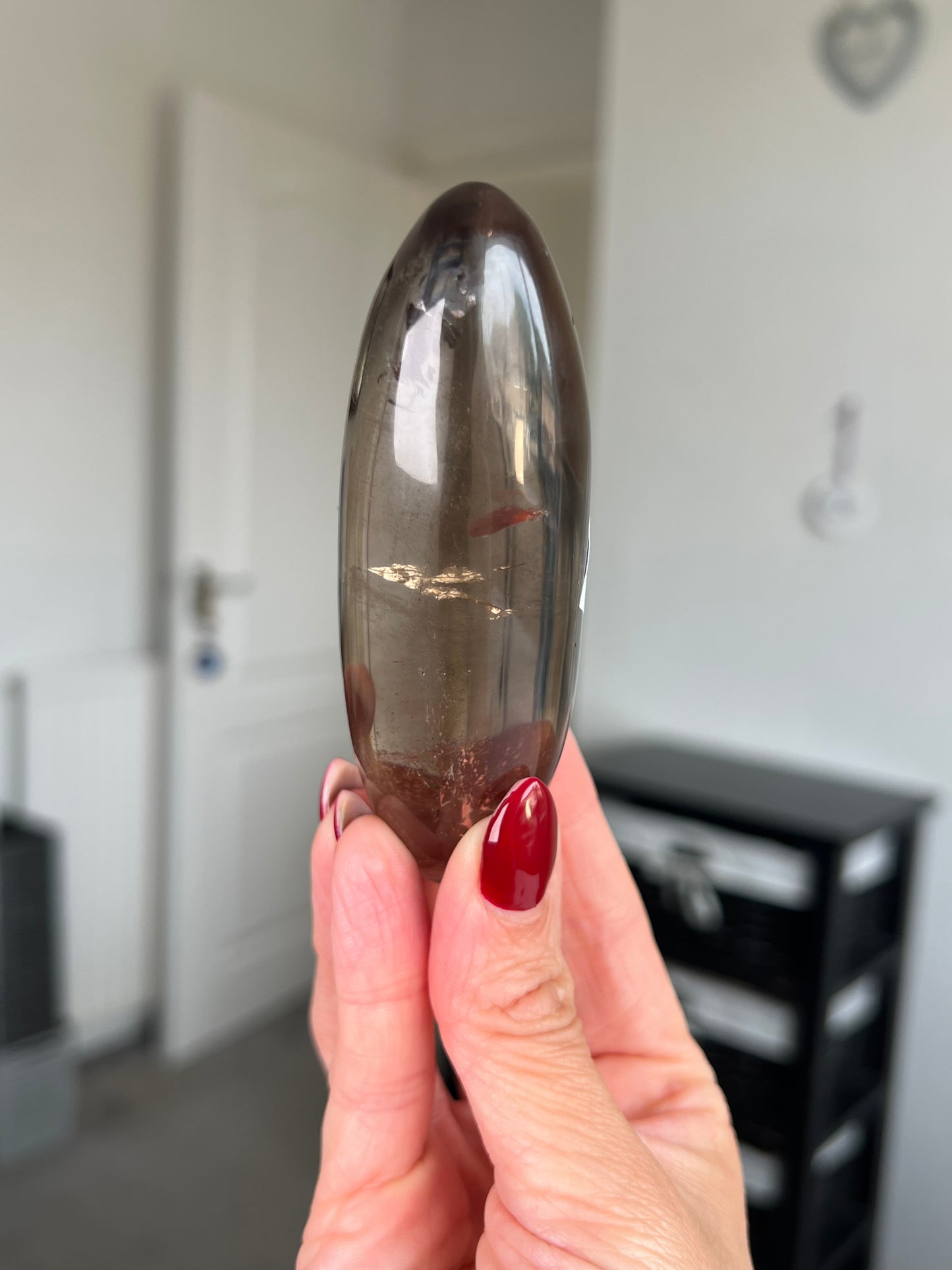 Brazilian Smokey Quartz Shiva With Stand