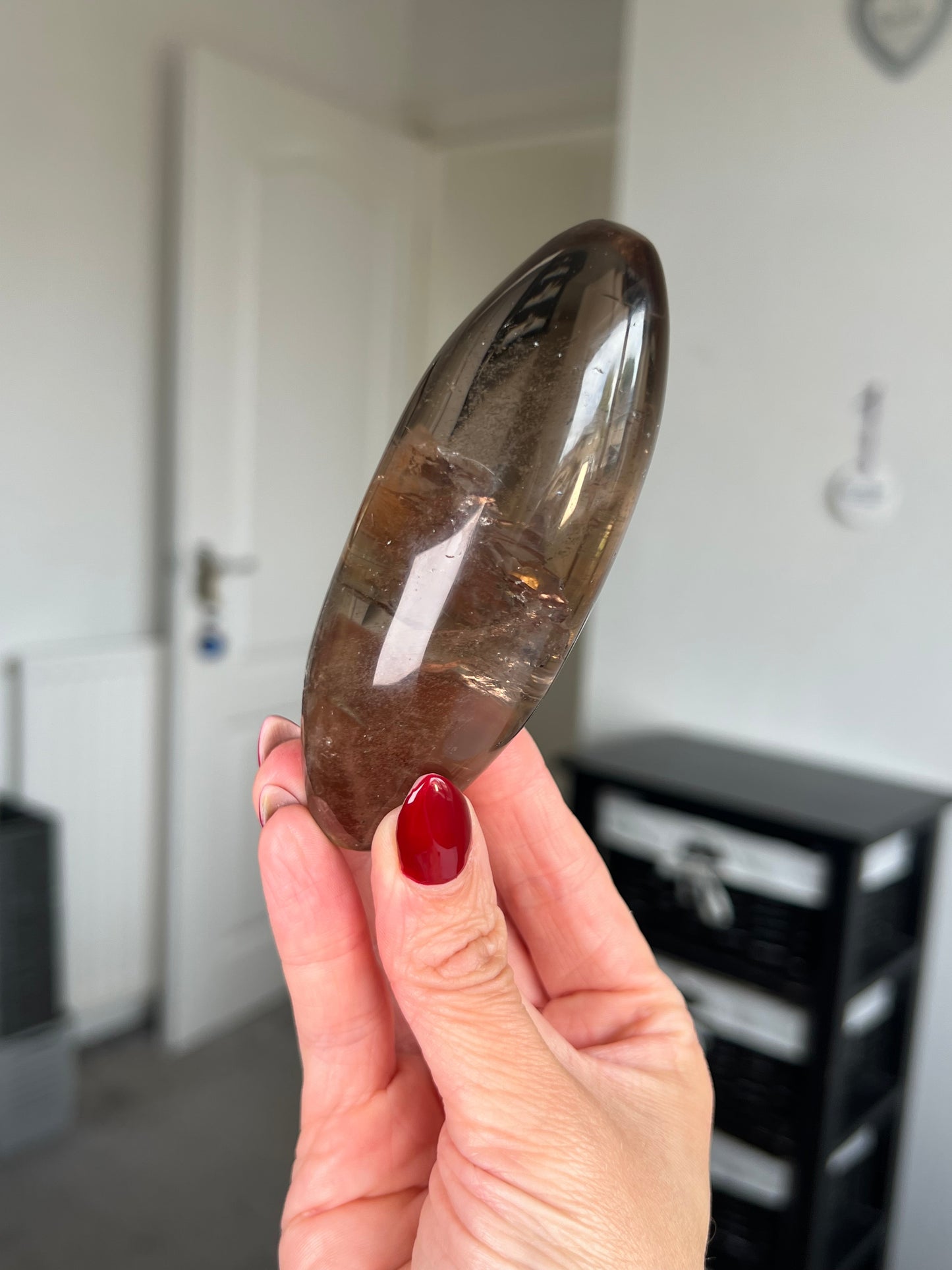 Brazilian Smokey Quartz Shiva With Stand