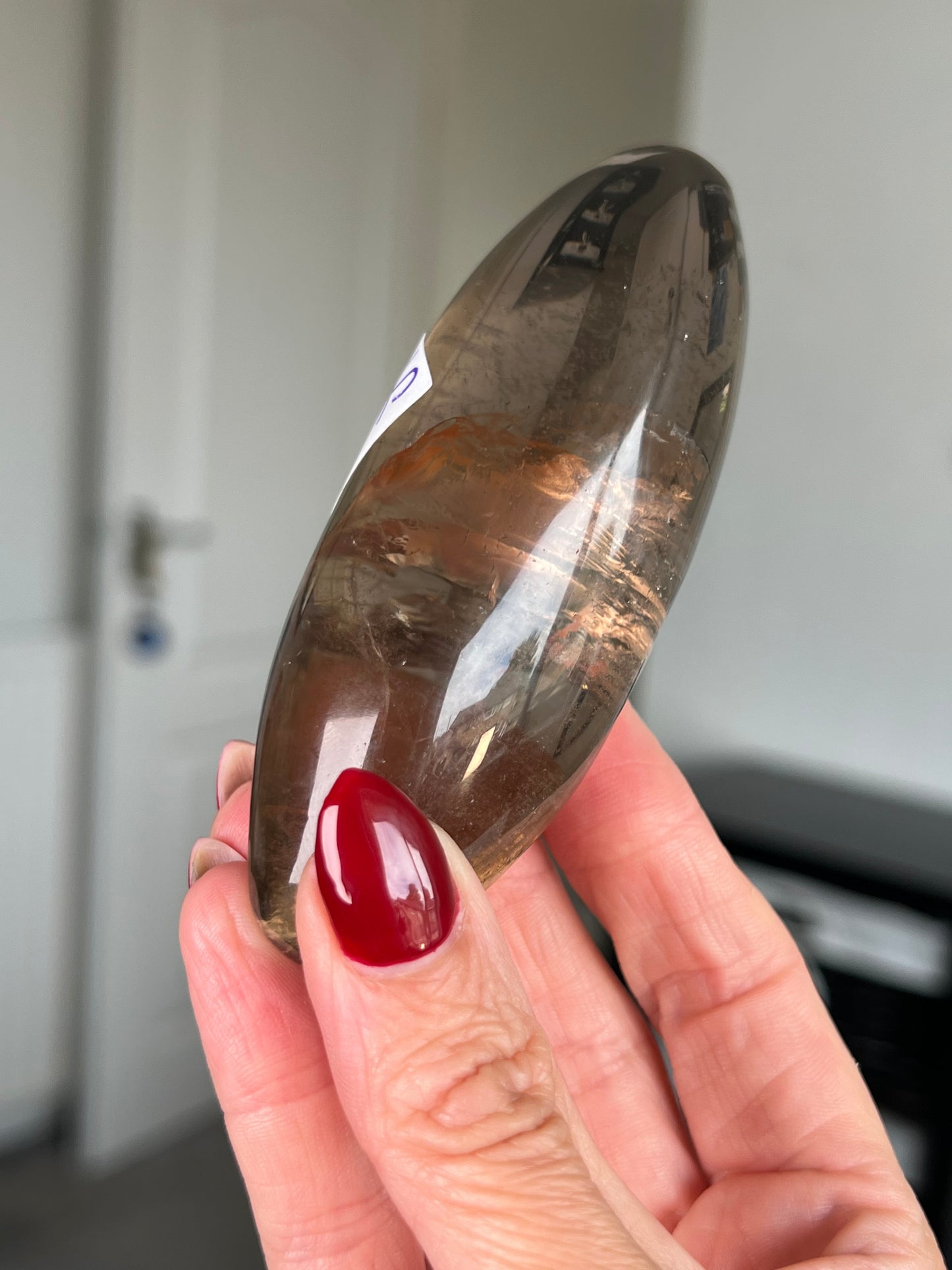 Brazilian Smokey Quartz Shiva With Stand