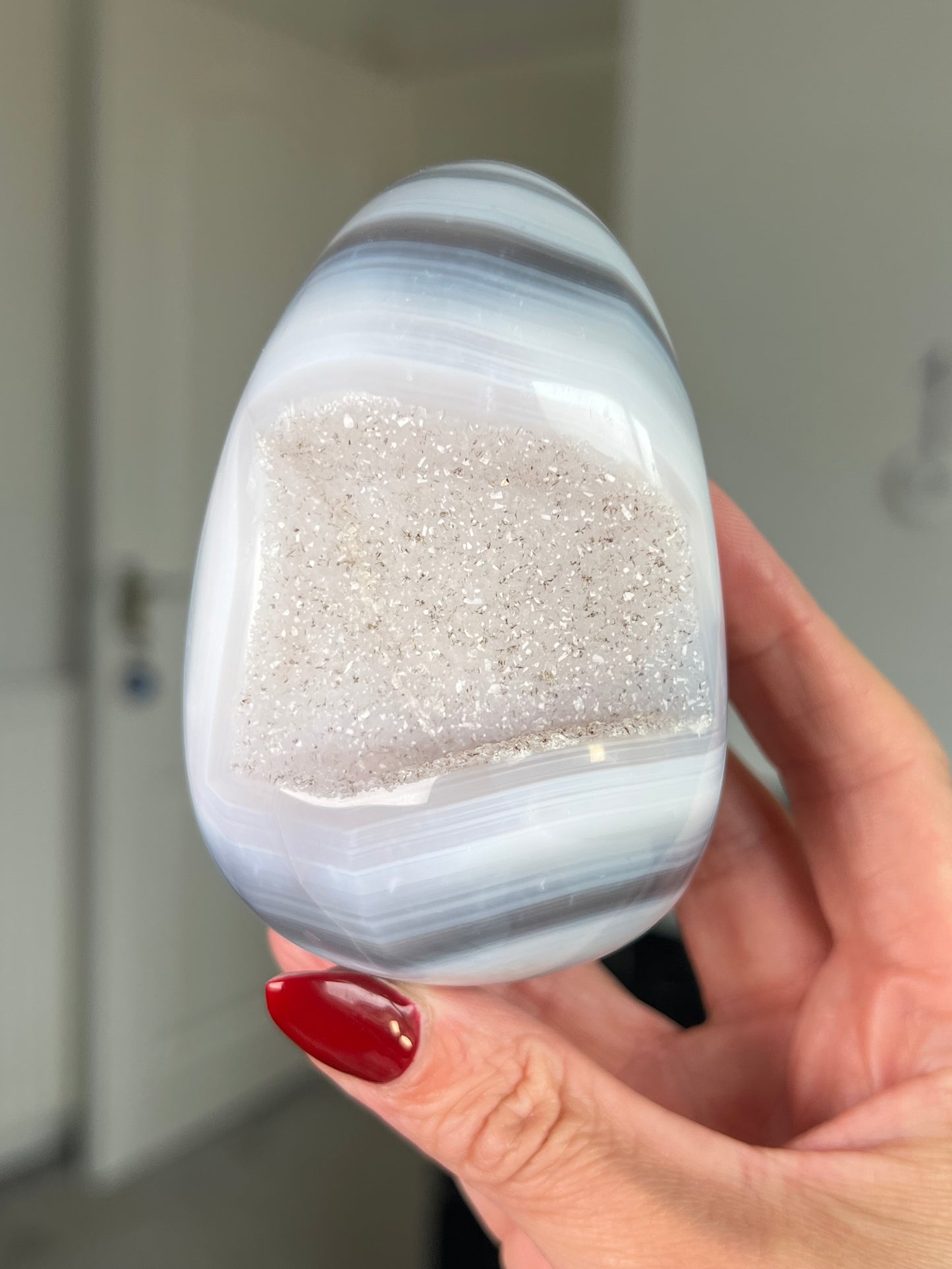 Agate Egg With Stand