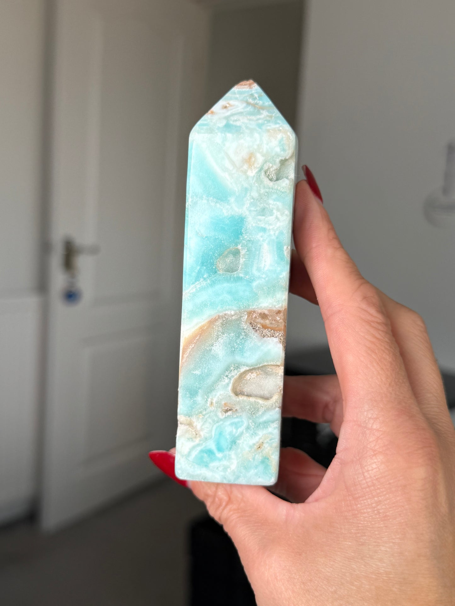 Blue Aragonite Tower