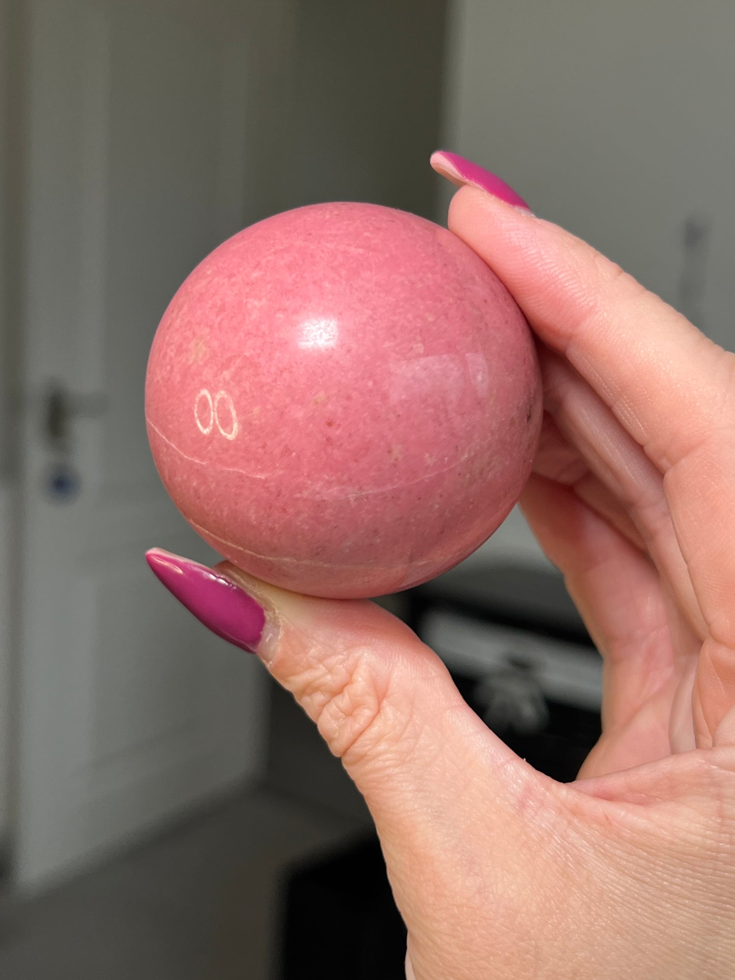 Thulite Sphere With Stand