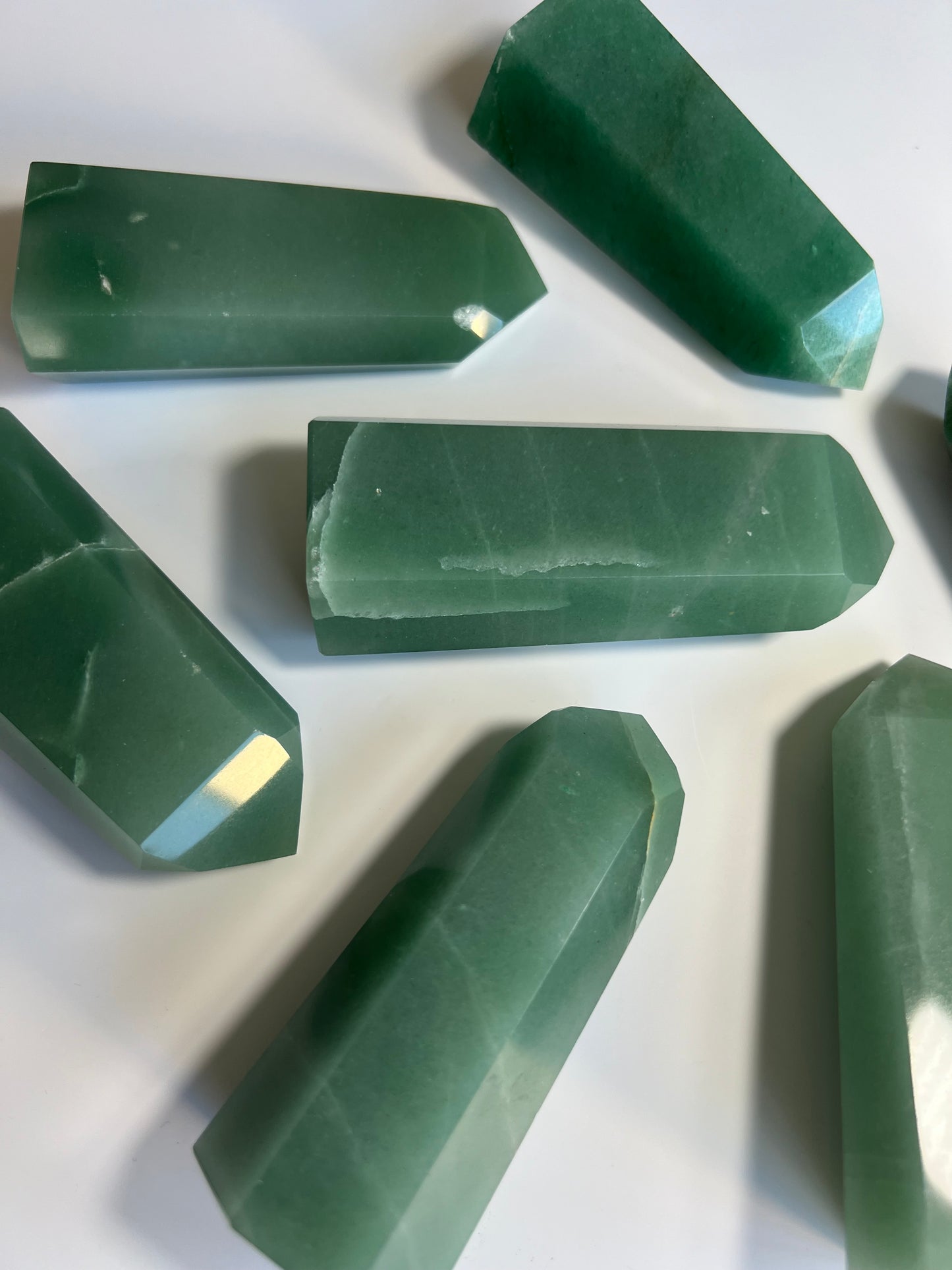 Brazilian Green Aventurine Towers