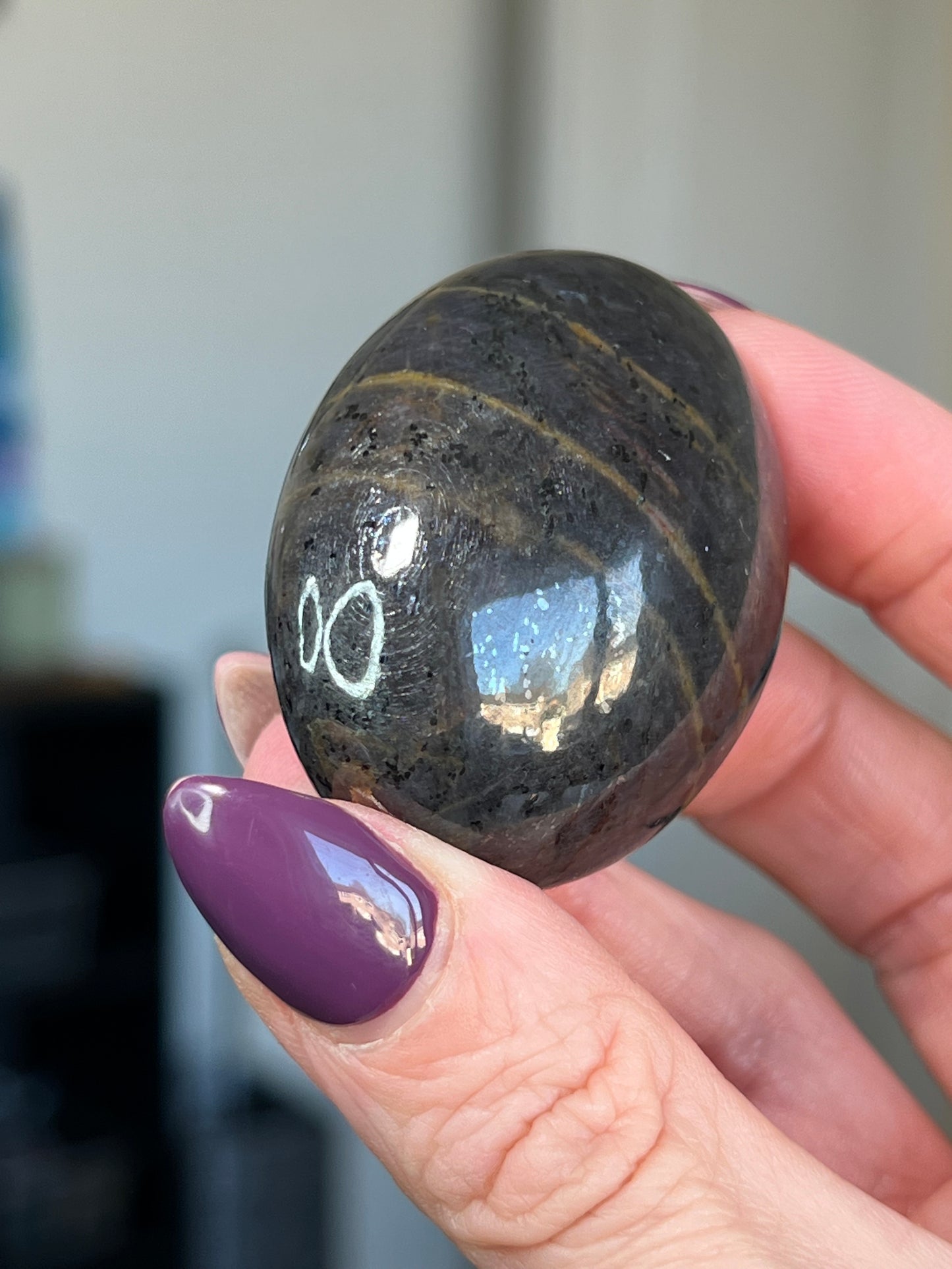 Star Ruby Palm Stone