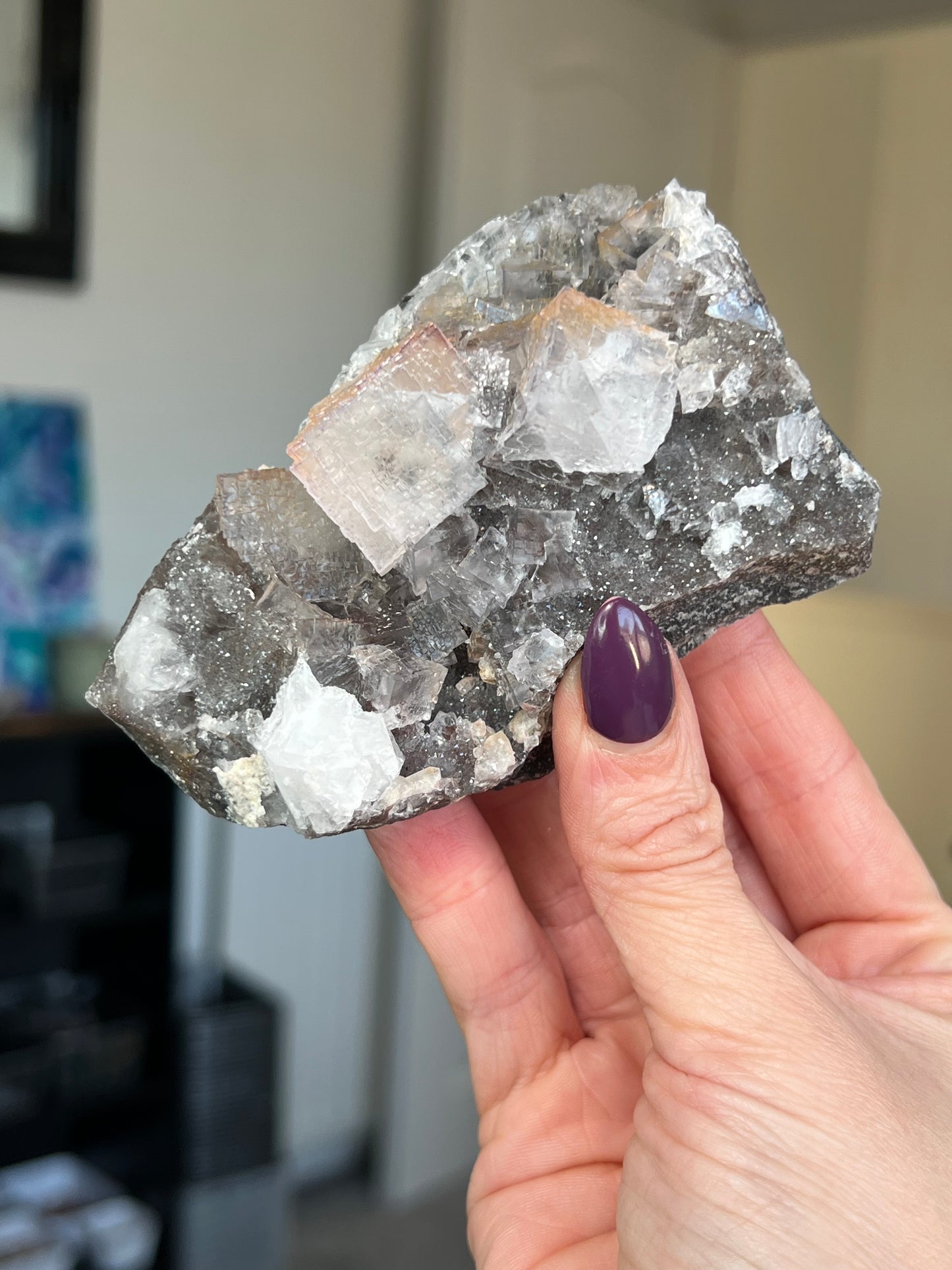 Mexican EL Filo Fluorite With Stand