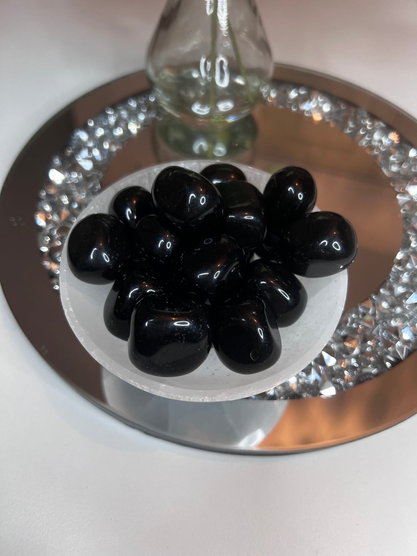 Black Obsidian Tumbles