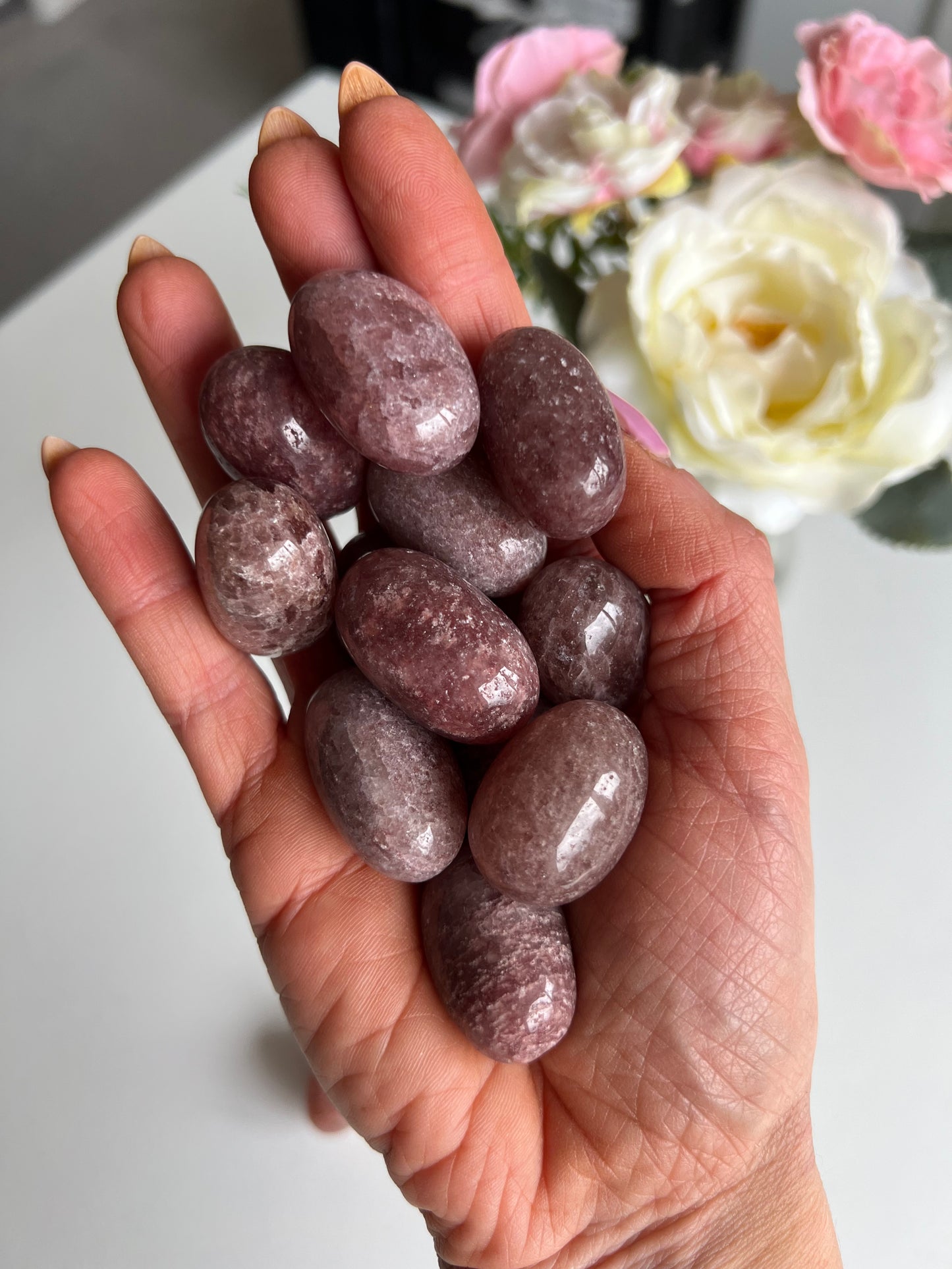 Strawberry Quartz Tumbles