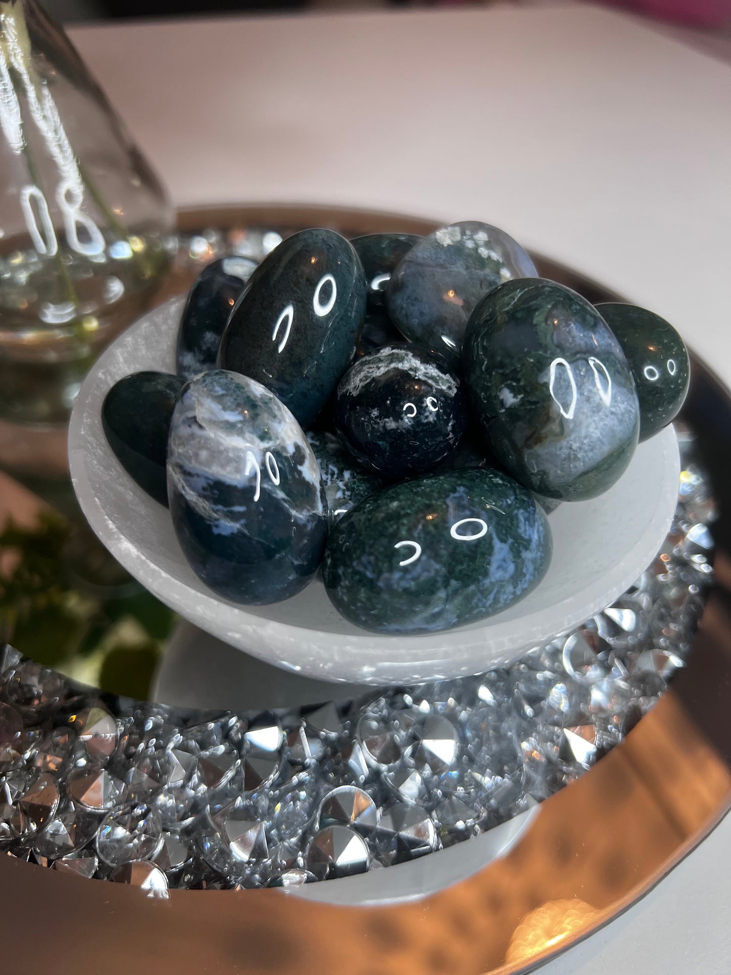 Moss Agate Tumbles