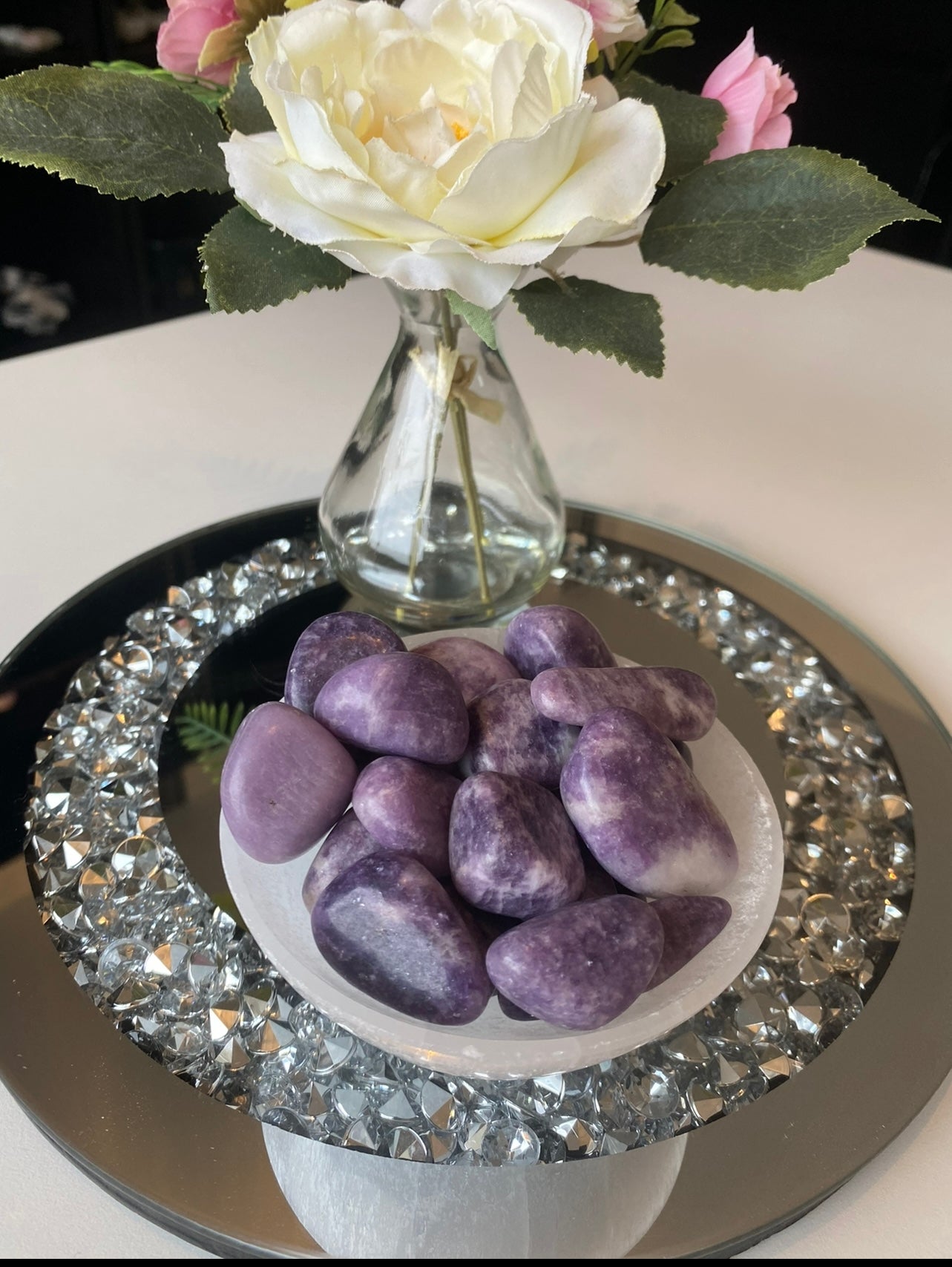 Lepidolite Tumbles