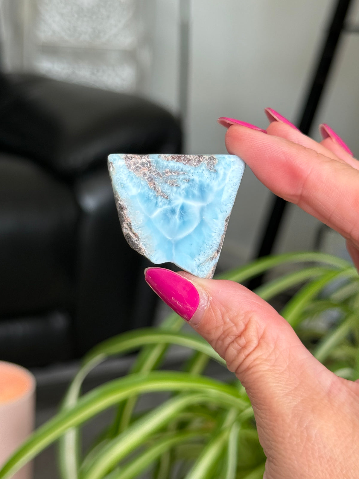 Larimar Polished Slice