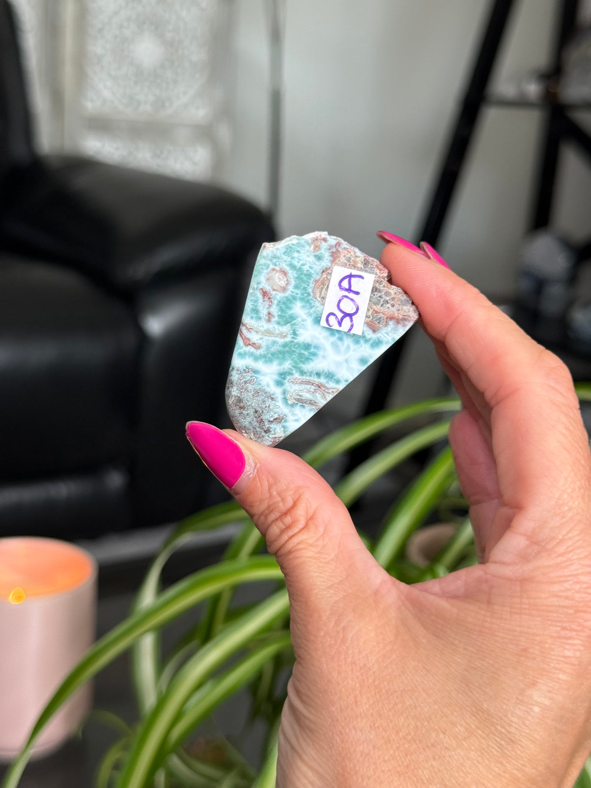 Larimar Polished Slice