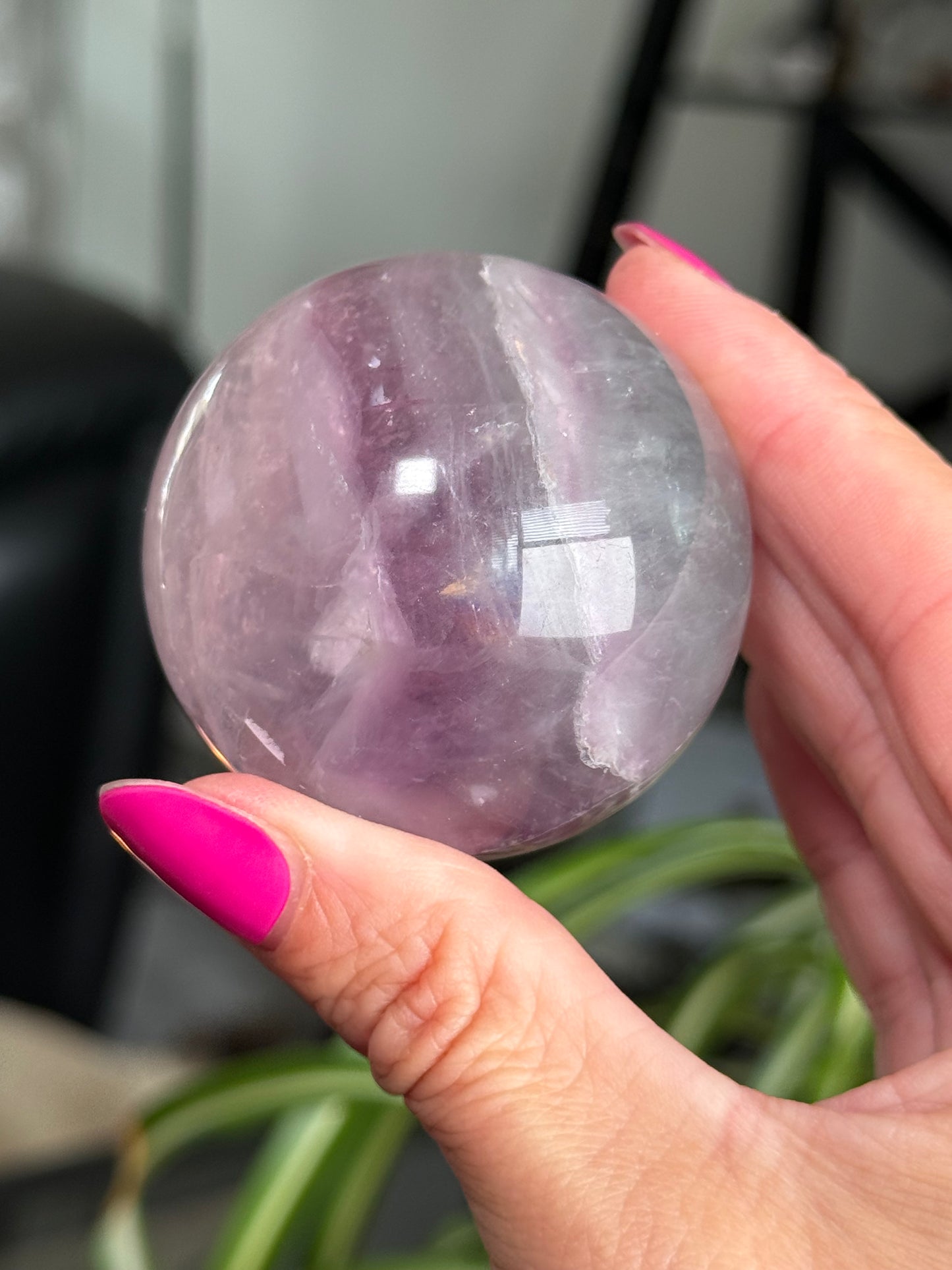Purple & Green Fluorite Sphere