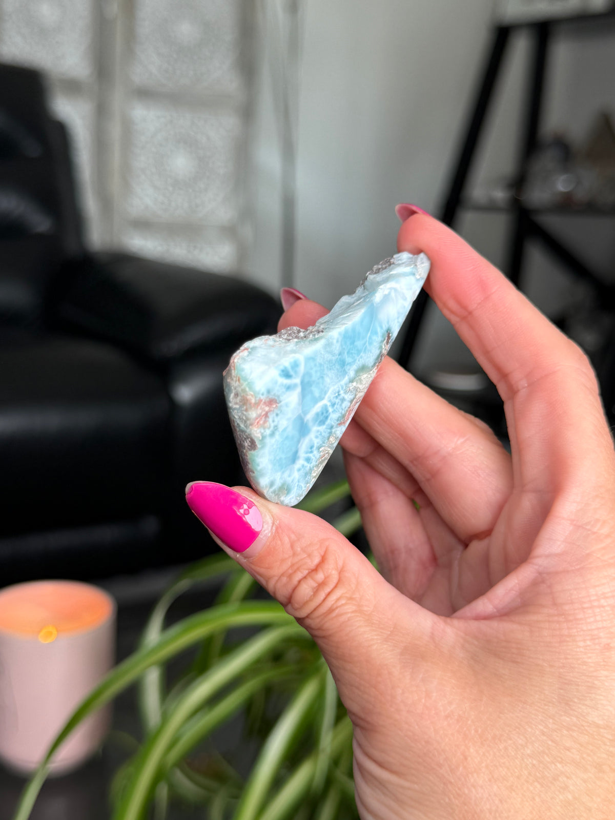 Larimar Polished Slice