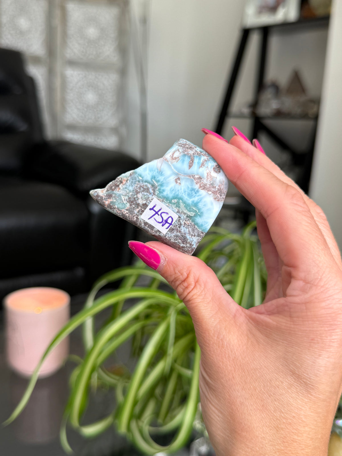 Larimar Polished Slice