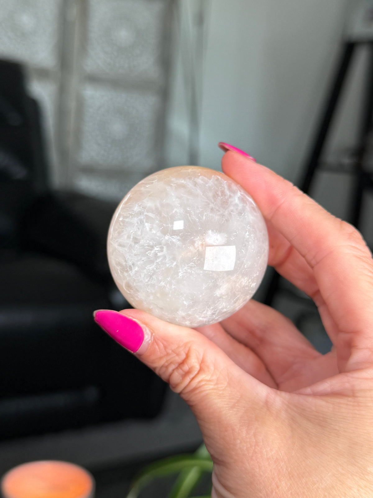 Flower Agate Sphere