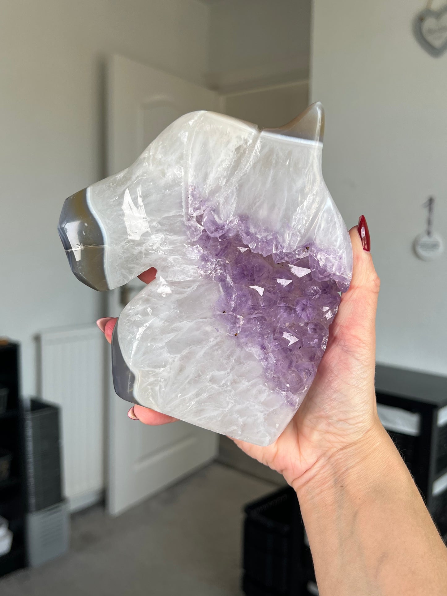 Statement Amethyst Agate Horse