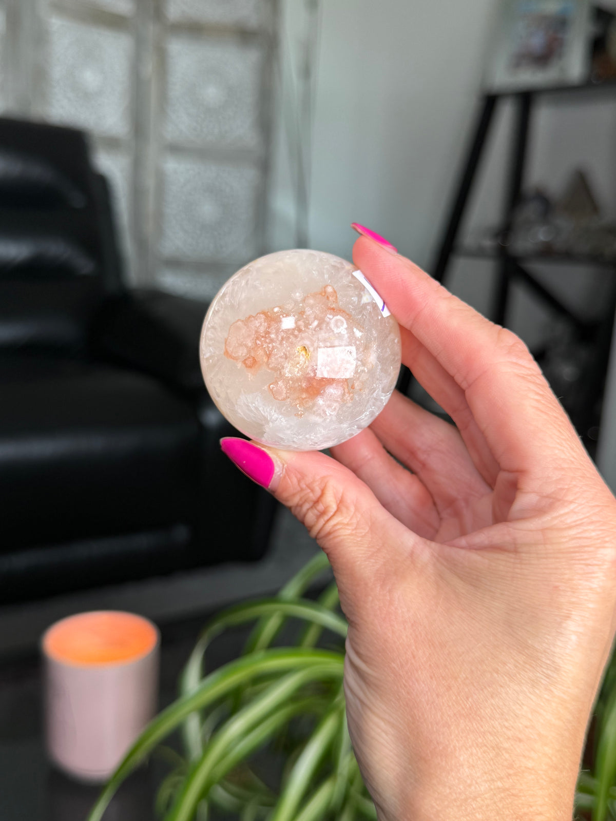 Flower Agate Sphere