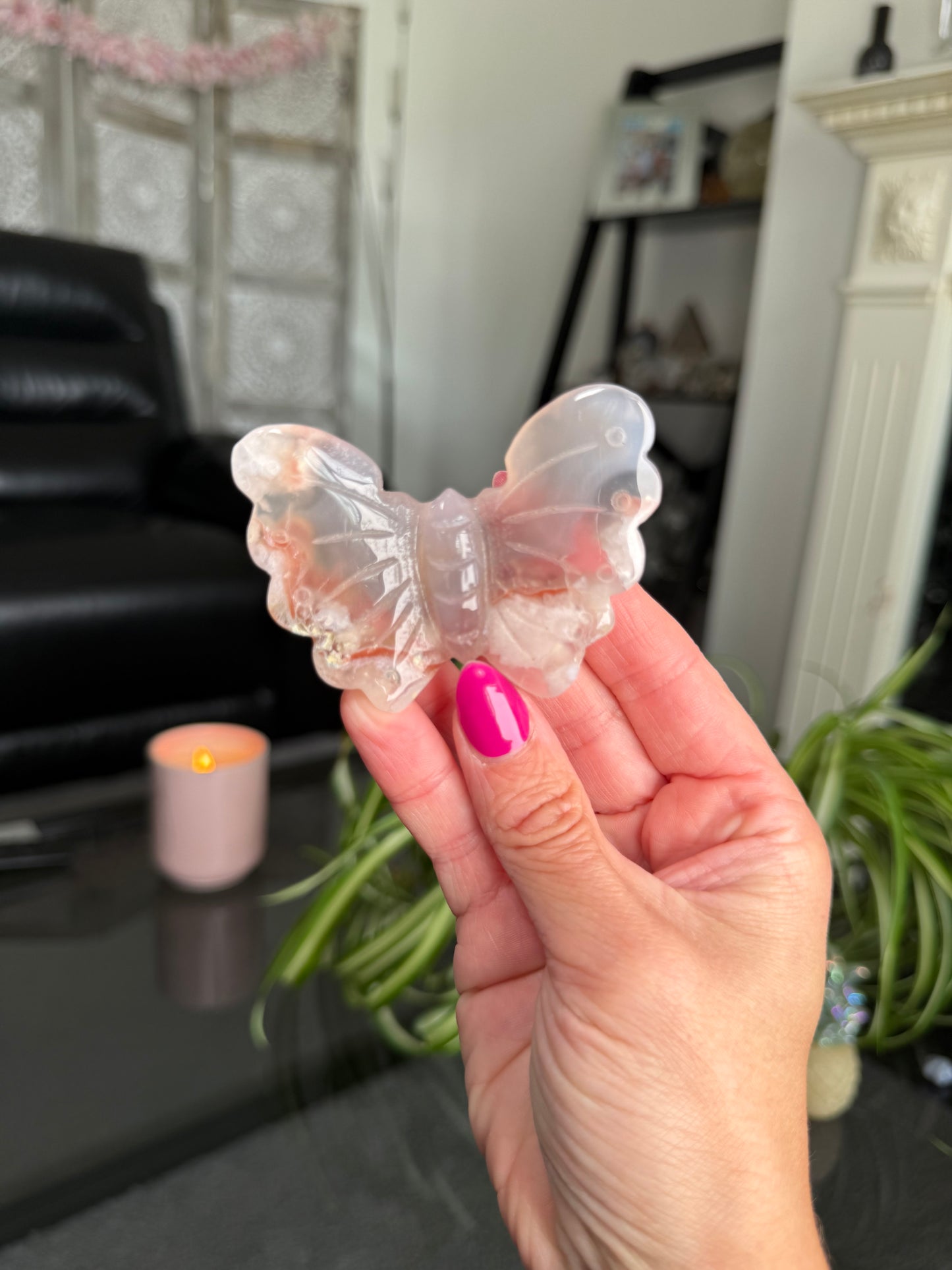 Flower Agate Butterfly