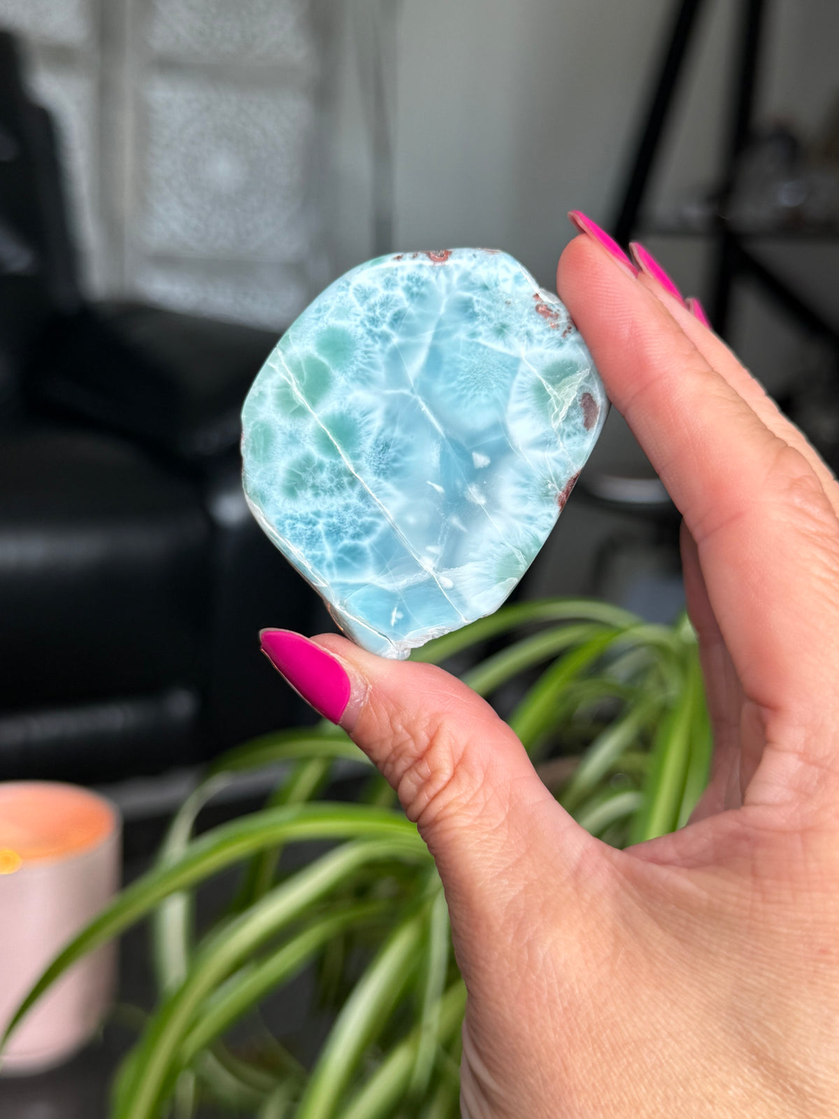Larimar Polished Slice