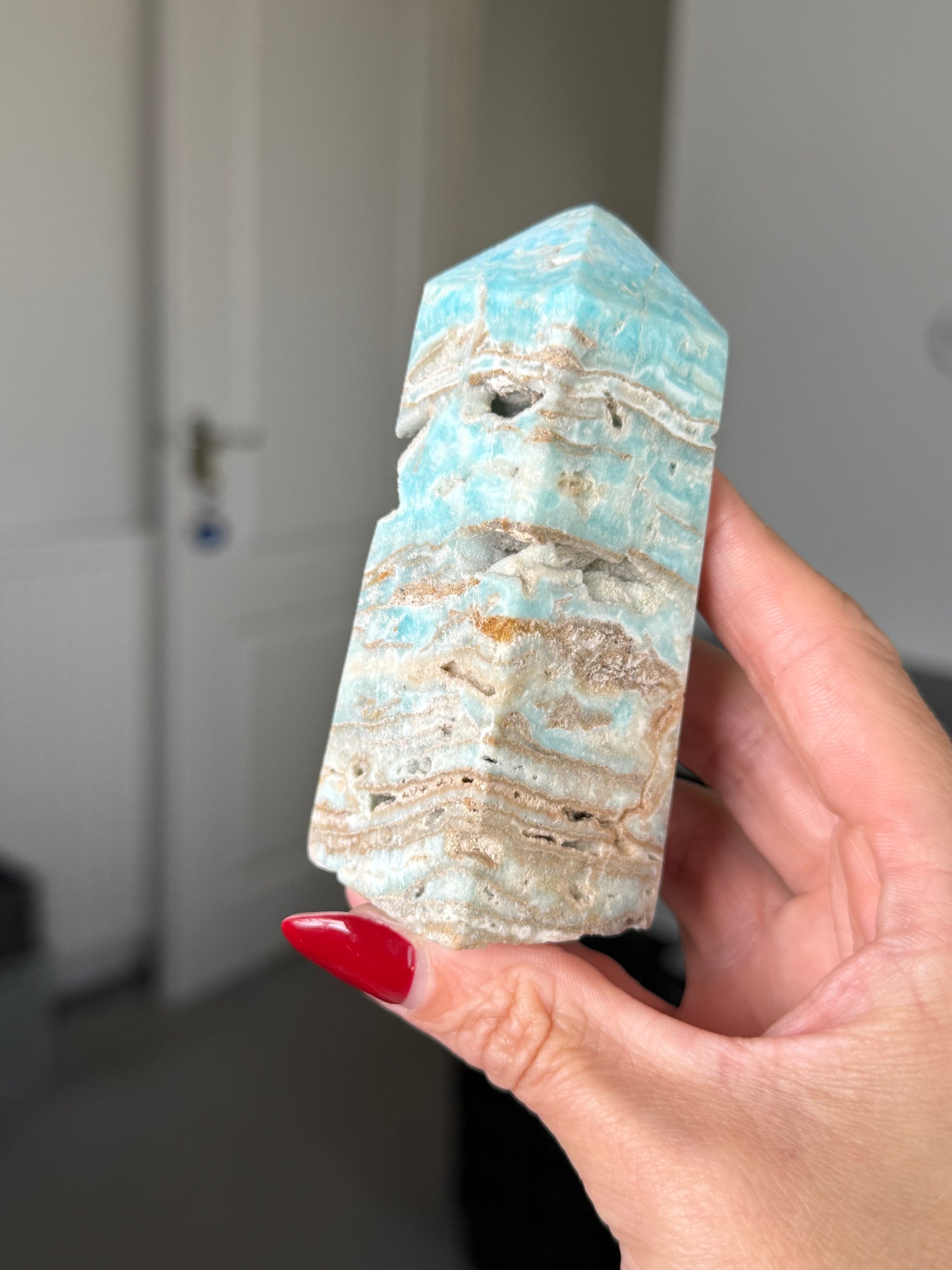 Blue Aragonite Tower