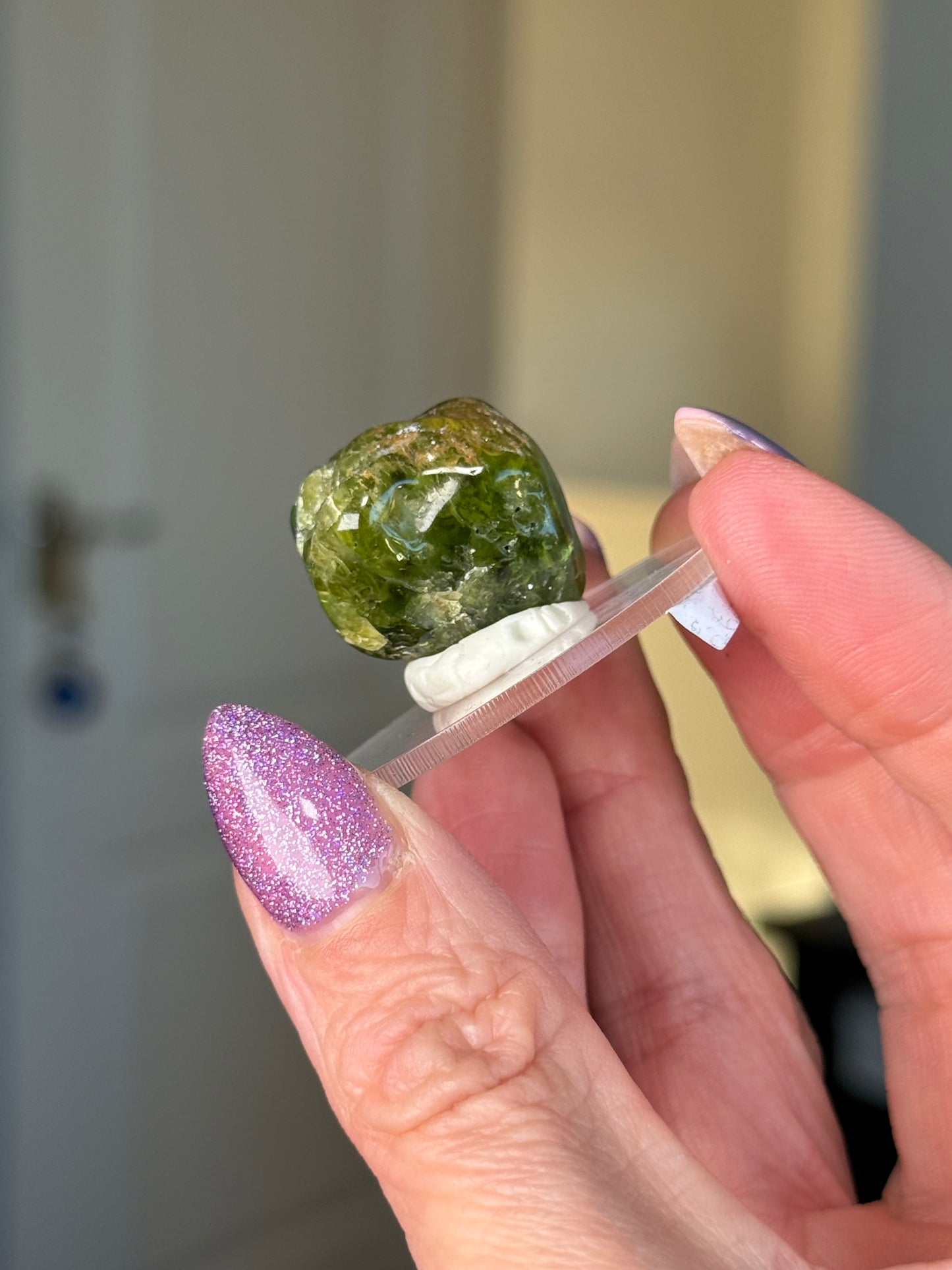 Peridot Tumble On Stand