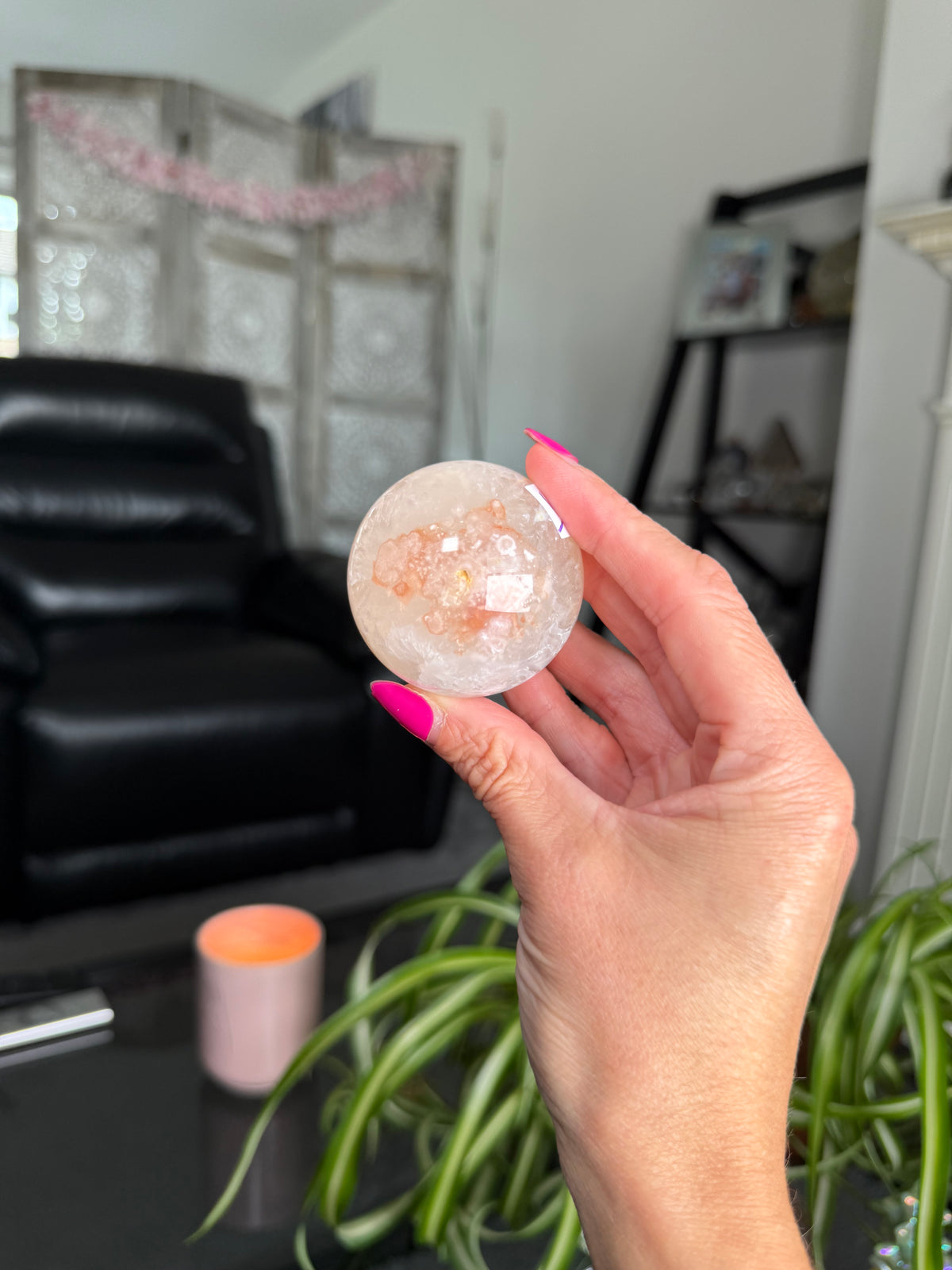 Flower Agate Sphere