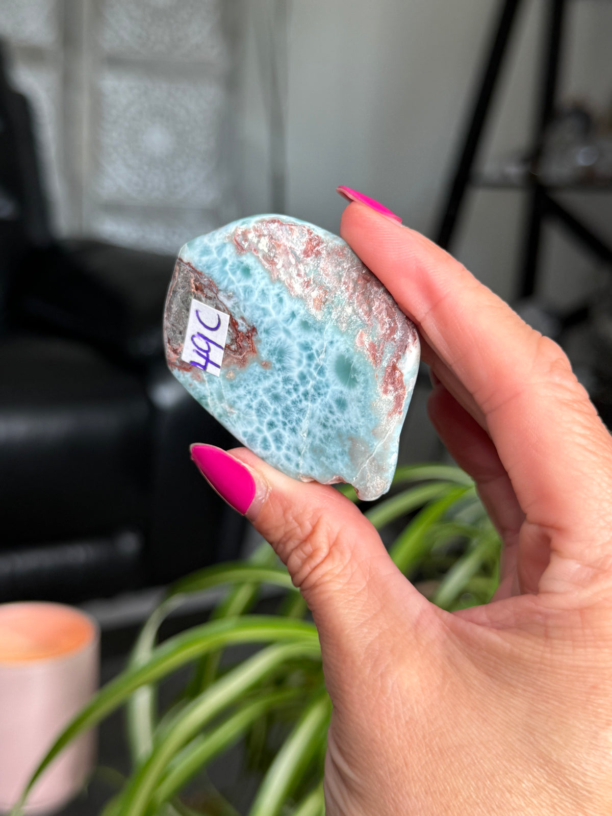 Larimar Polished Slice