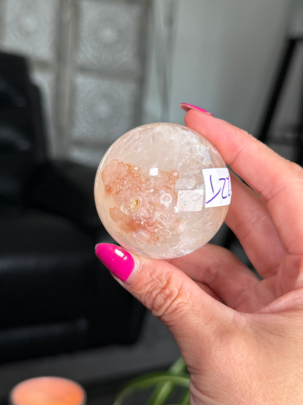 Flower Agate Sphere