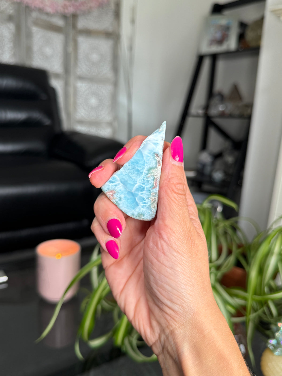 Larimar Polished Slice
