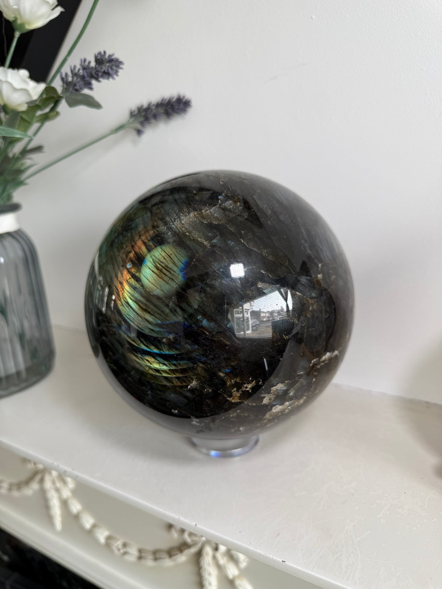 XL Labradorite Sphere - 5.1KG