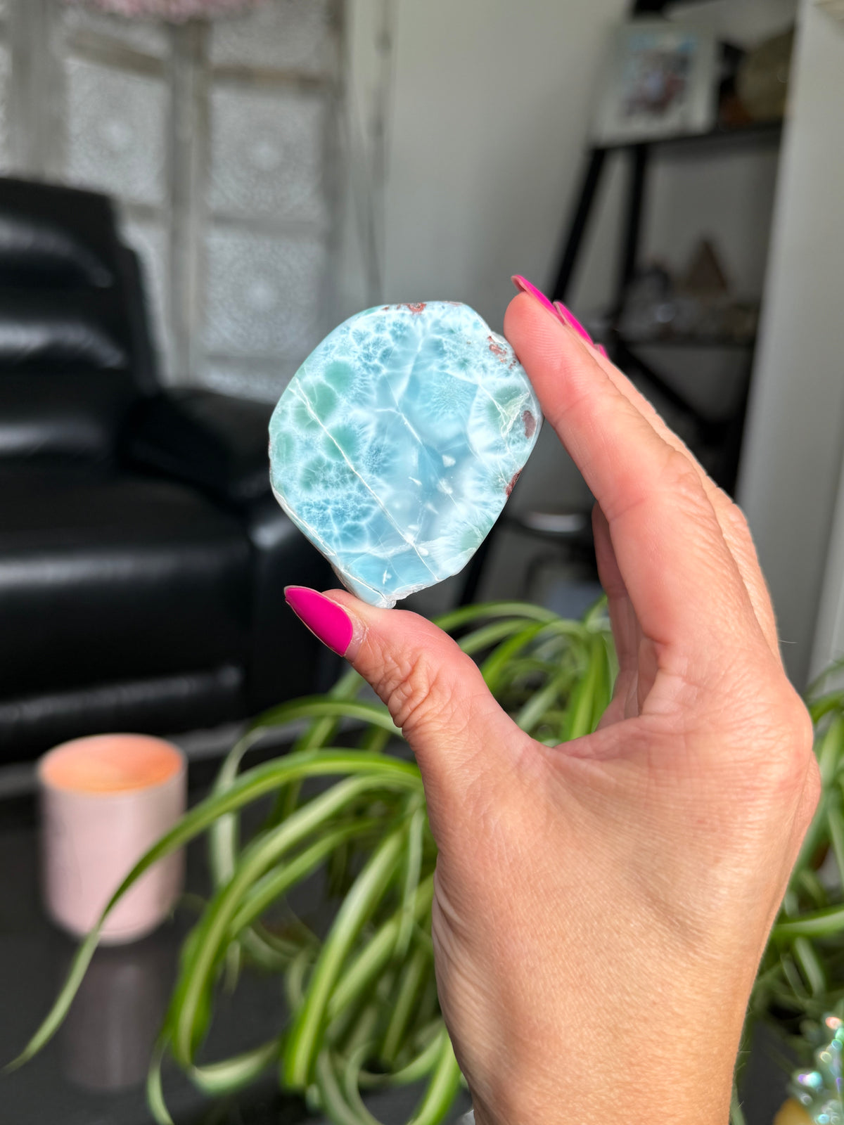 Larimar Polished Slice