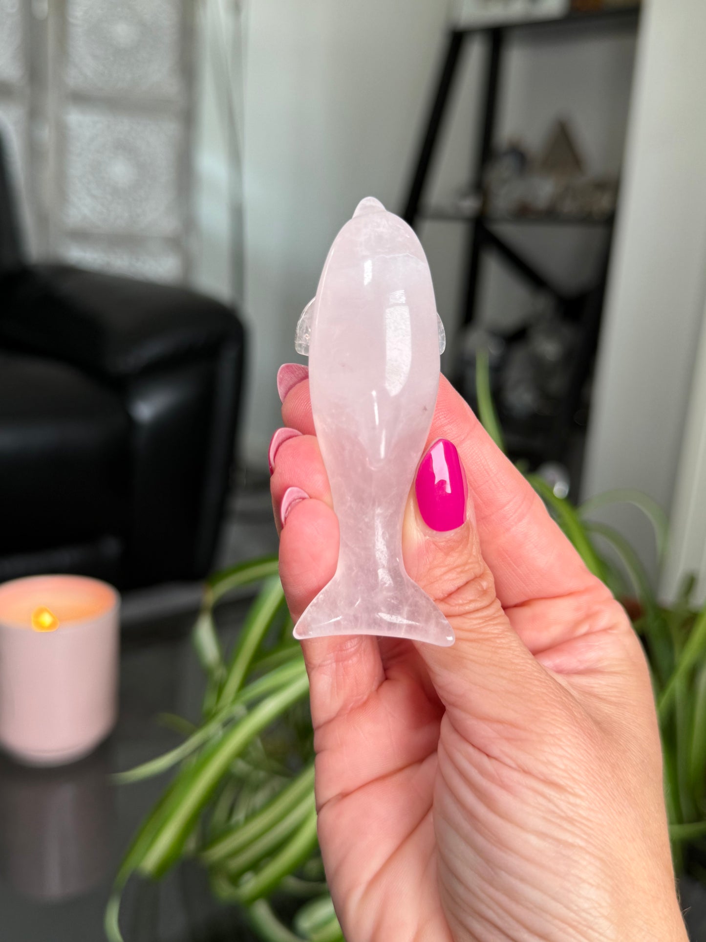 Rose Quartz Dolphin