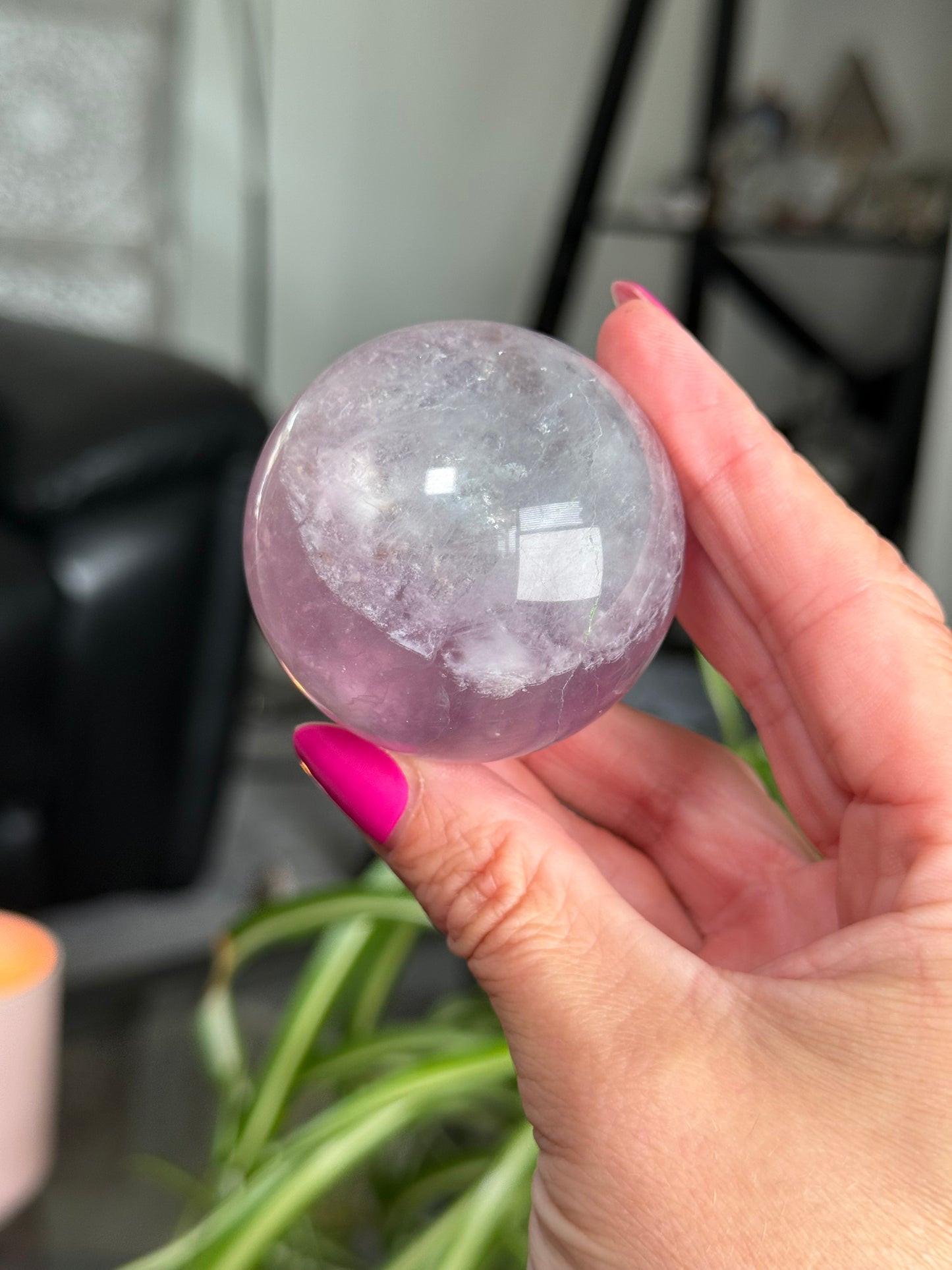 Purple & Green Fluorite Sphere