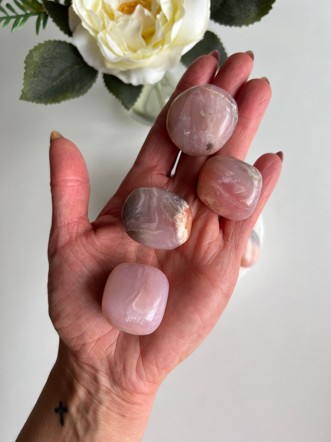 Chunky Peruvian Pink Opal Tumbles