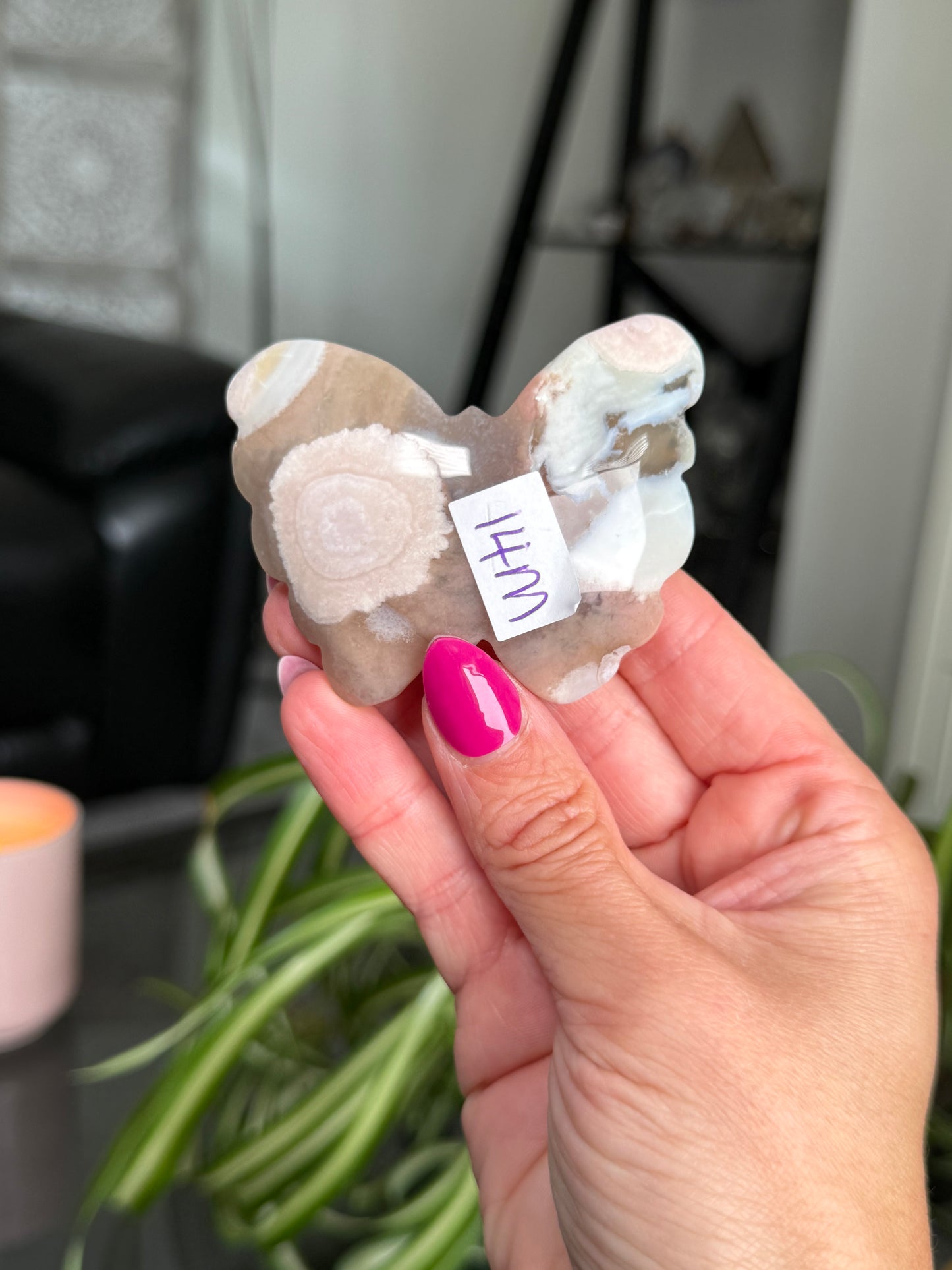 Flower Agate Butterfly