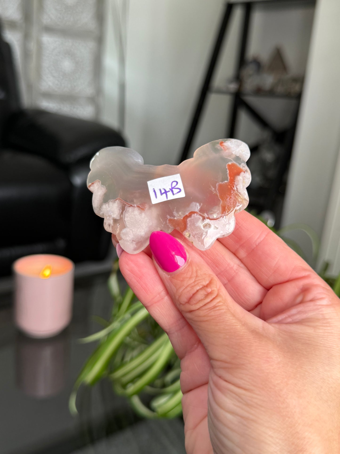 Flower Agate Butterfly