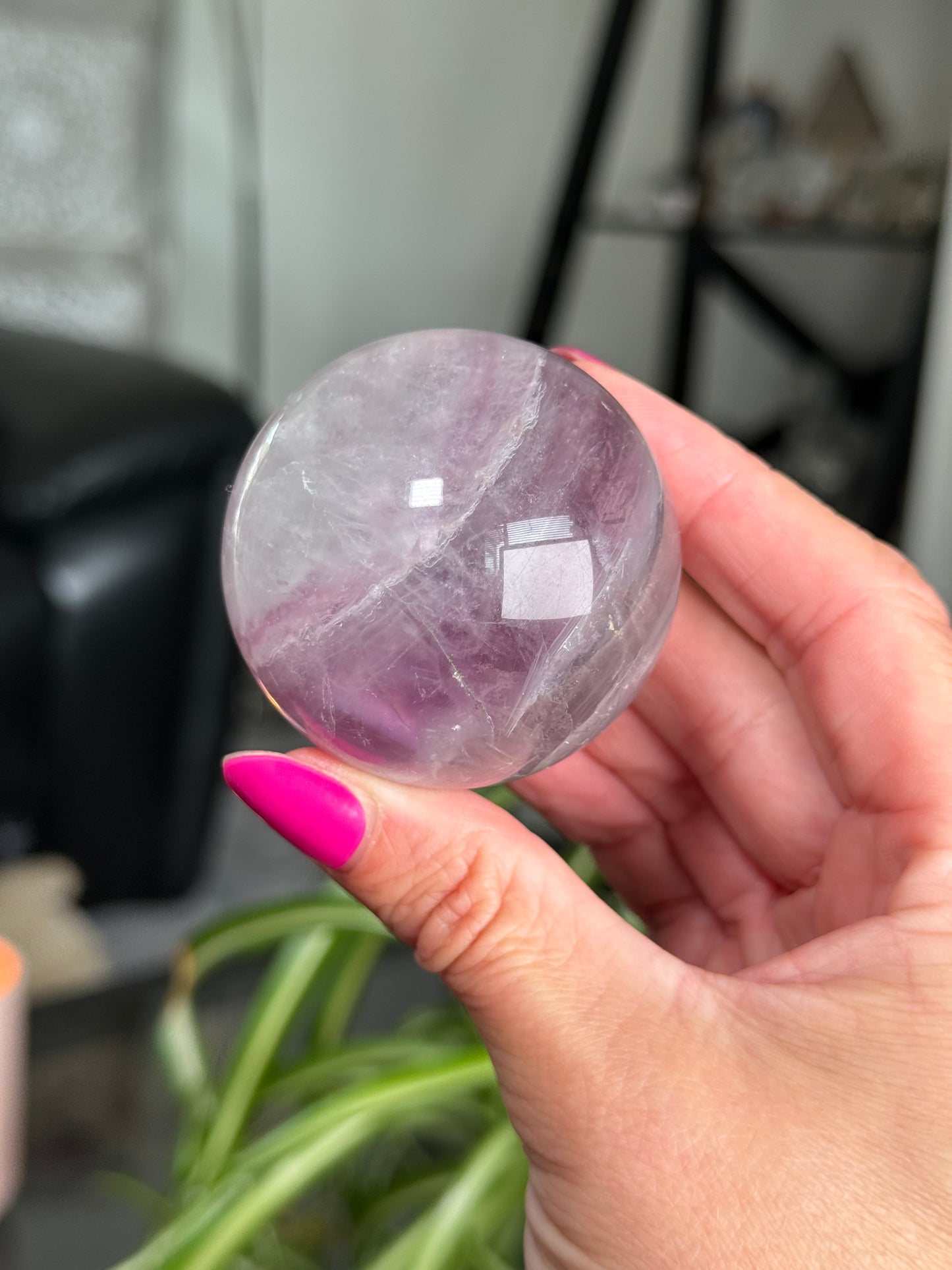 Purple & Green Fluorite Sphere