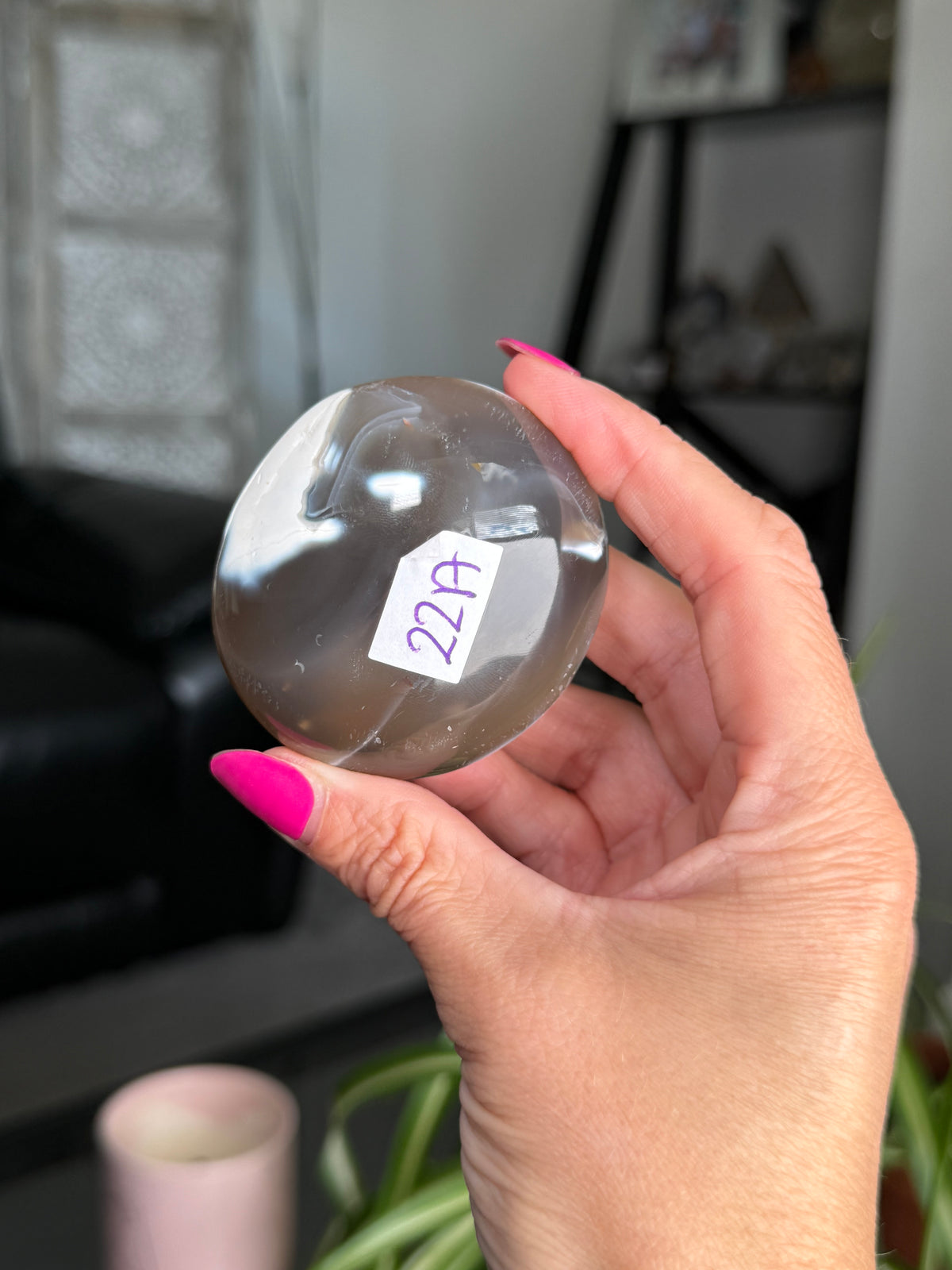 Orca Agate Palm Stone
