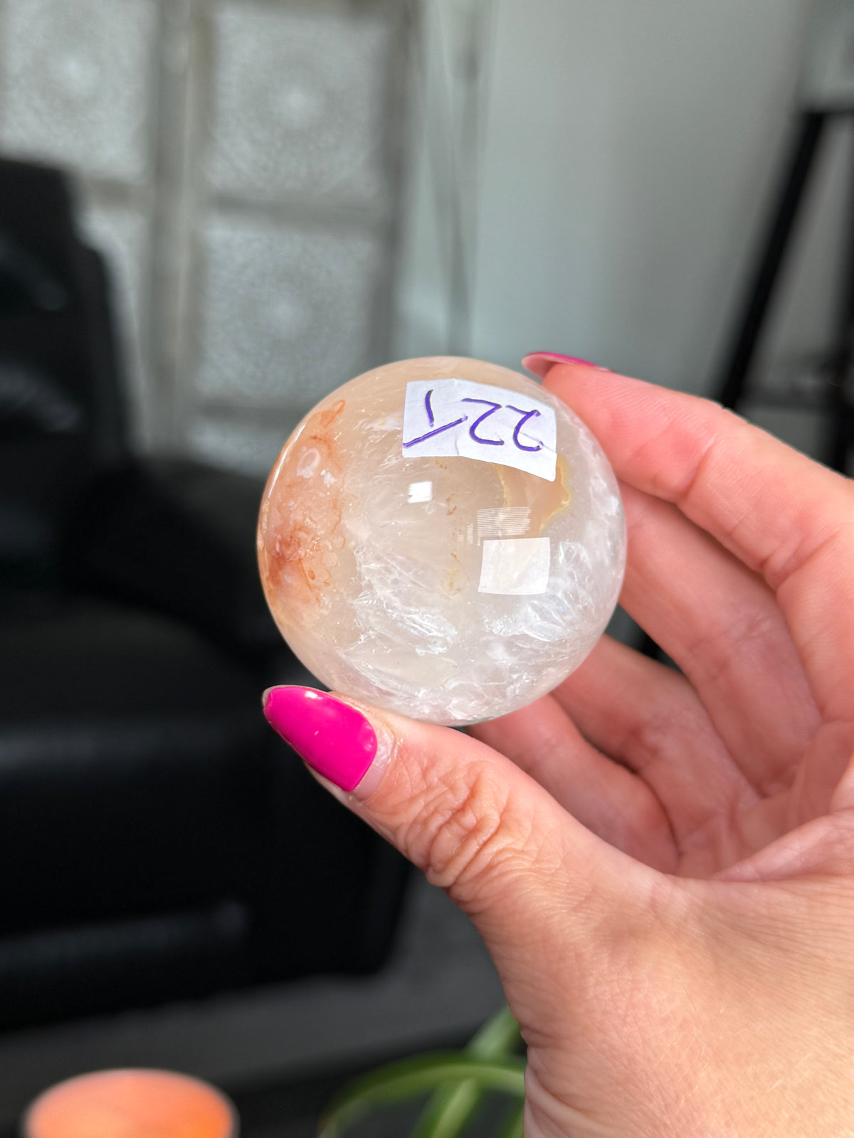 Flower Agate Sphere