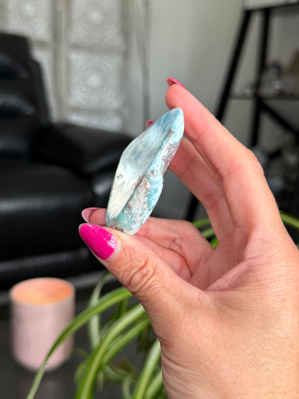 Larimar Polished Slice