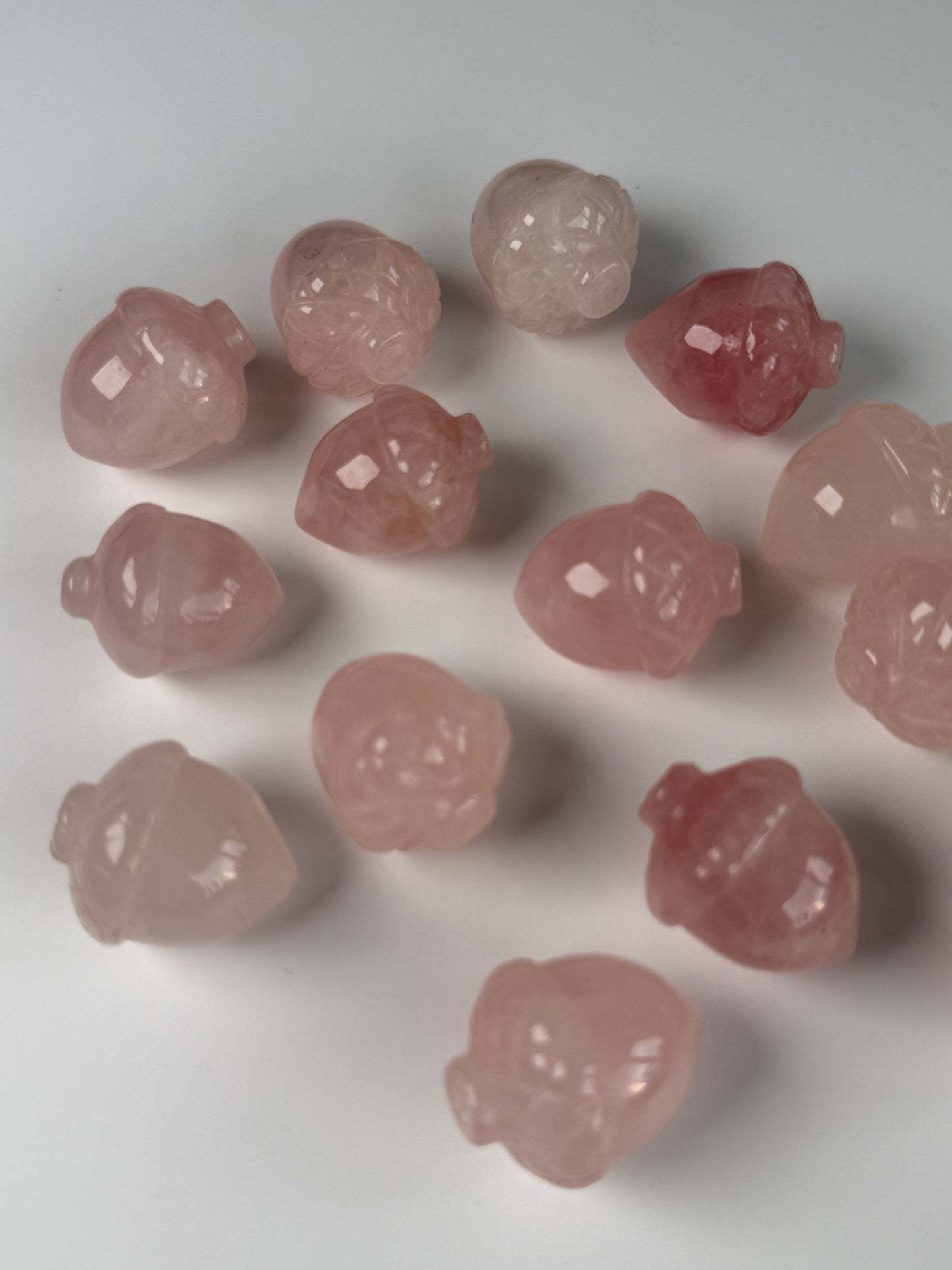 Rose Quartz Acorns