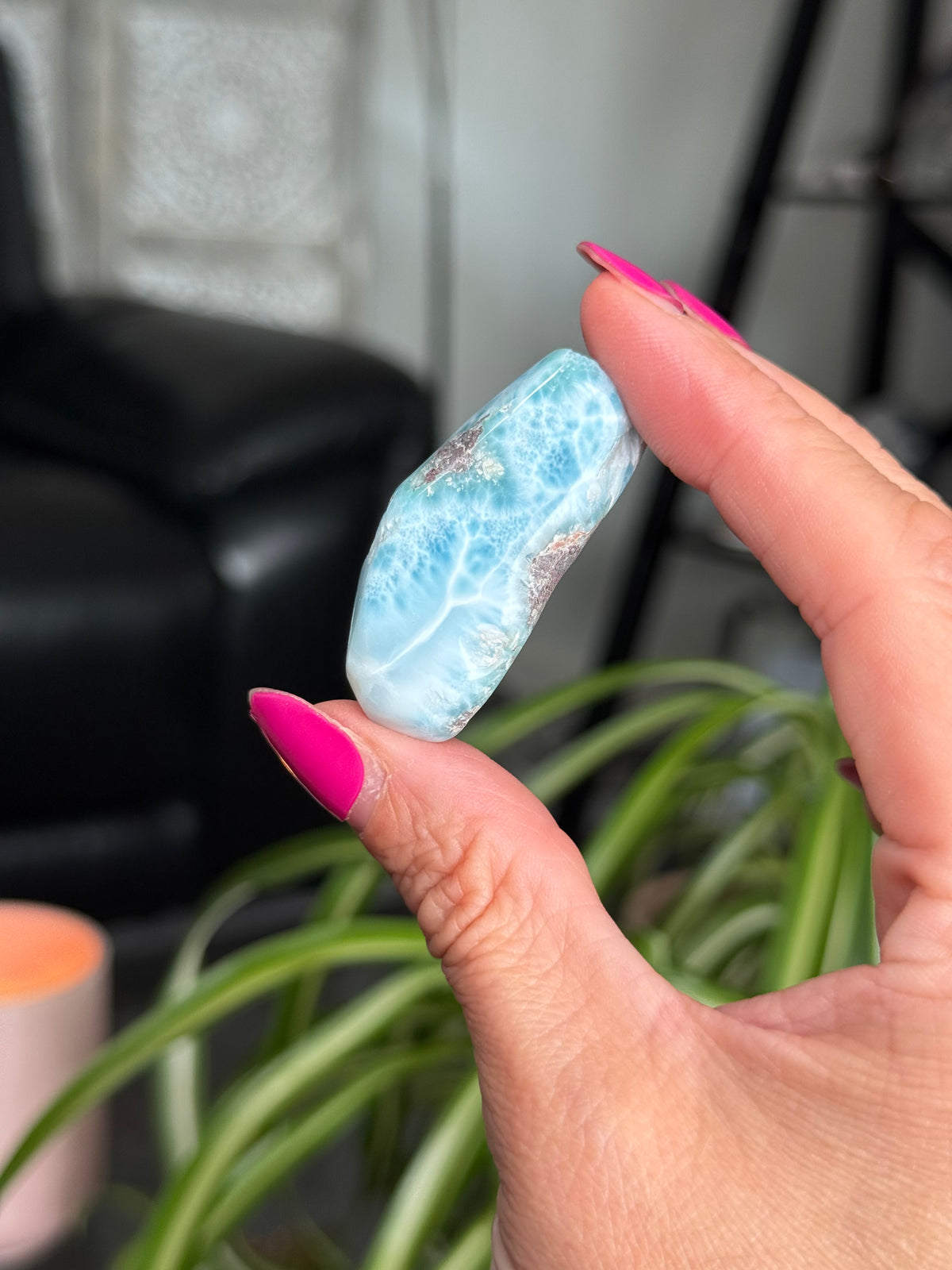 Larimar Polished Slice