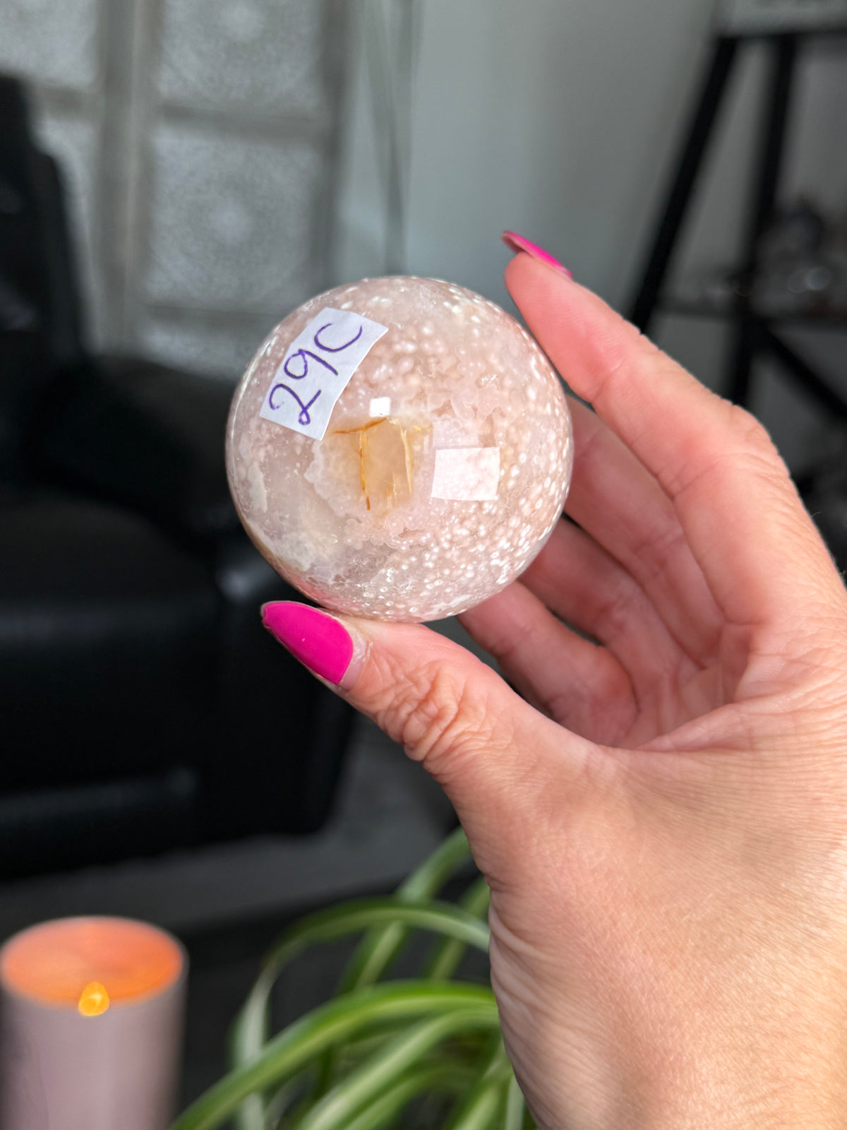 Flower Agate Sphere