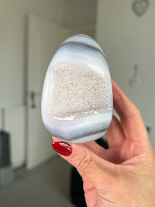 Agate Egg With Stand