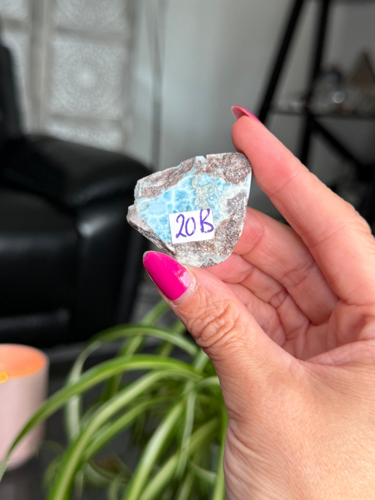 Larimar Polished Slice
