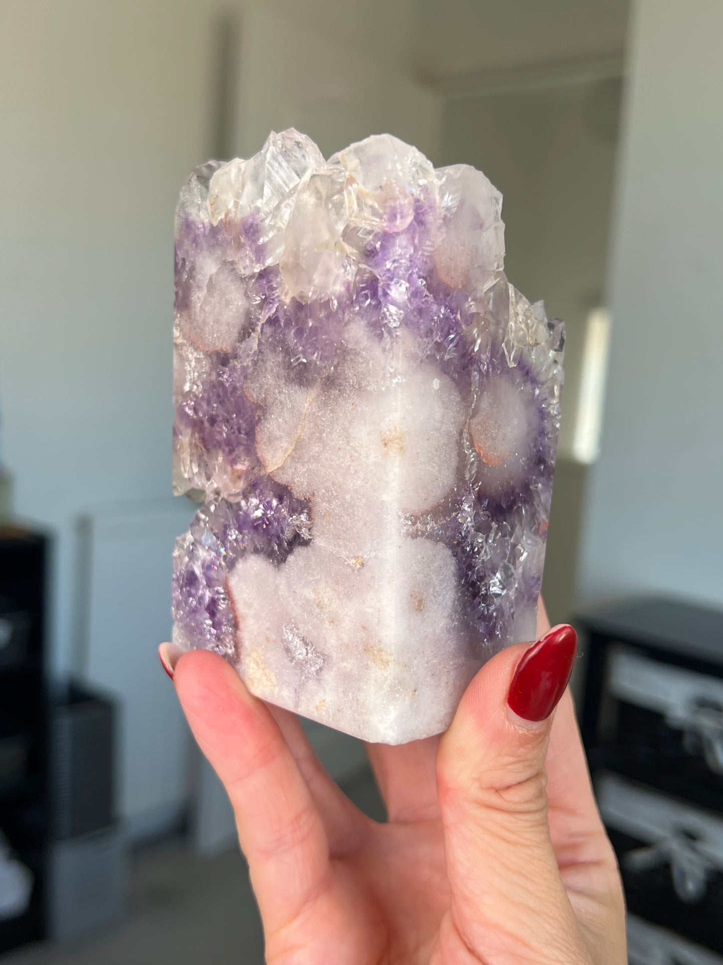 Extra Grade Pink Amethyst Tower