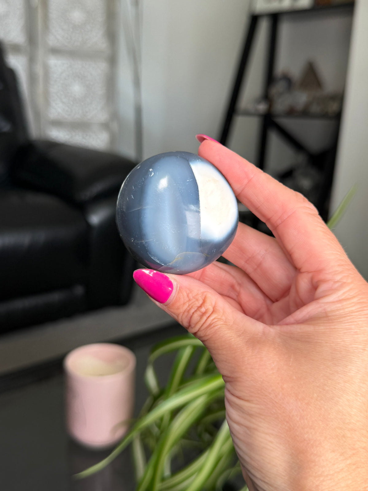 Orca Agate Palm Stone - Intuitively Chosen