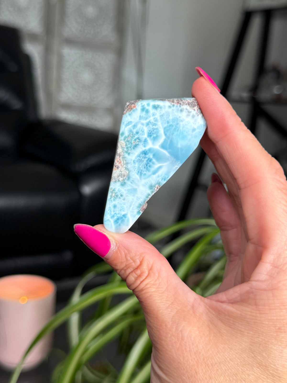 Larimar Polished Slice