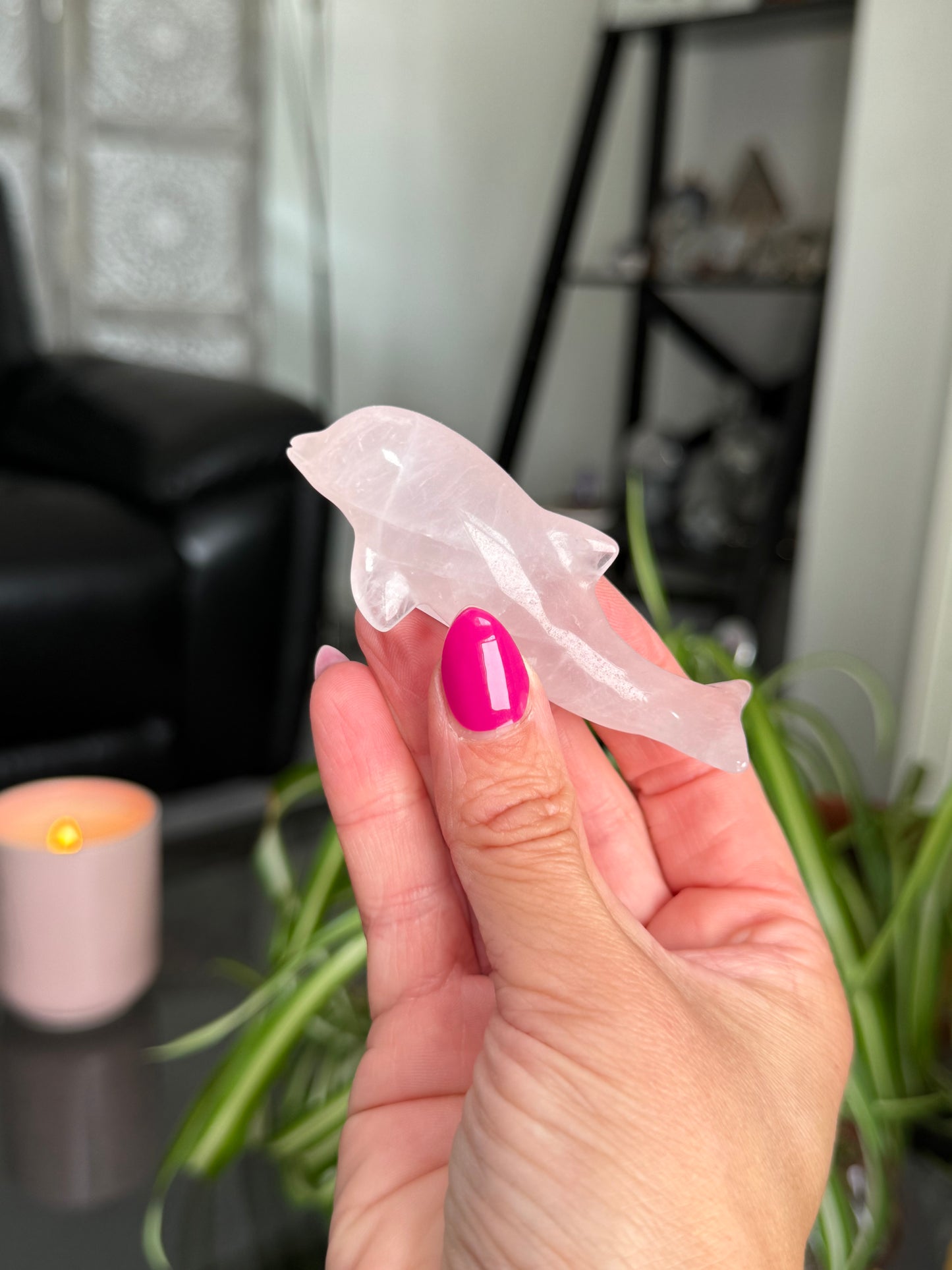Rose Quartz Dolphin